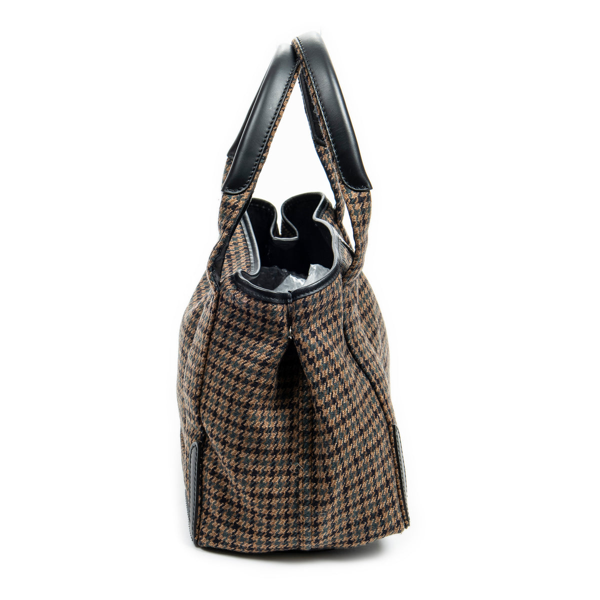 Small Wool Navy Cabas