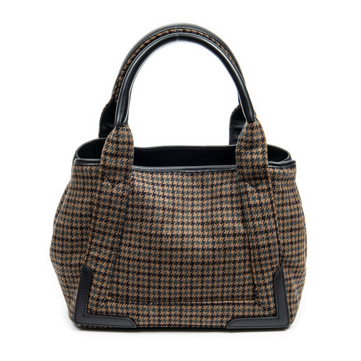 Small Wool Navy Cabas