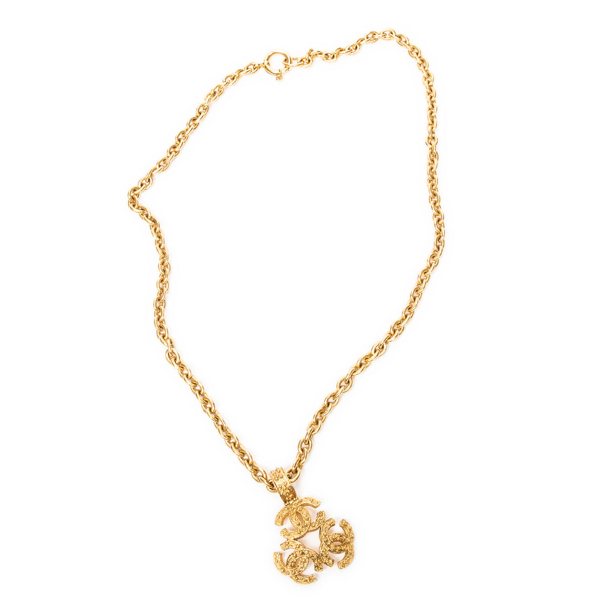 3 CC Pendant Chain Necklace