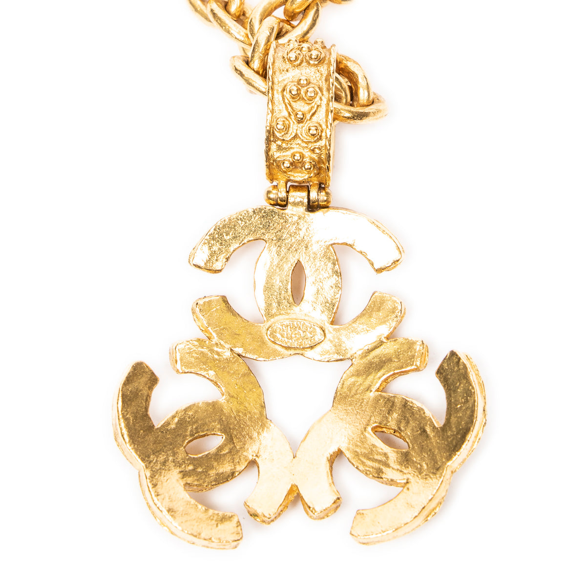 3 CC Pendant Chain Necklace