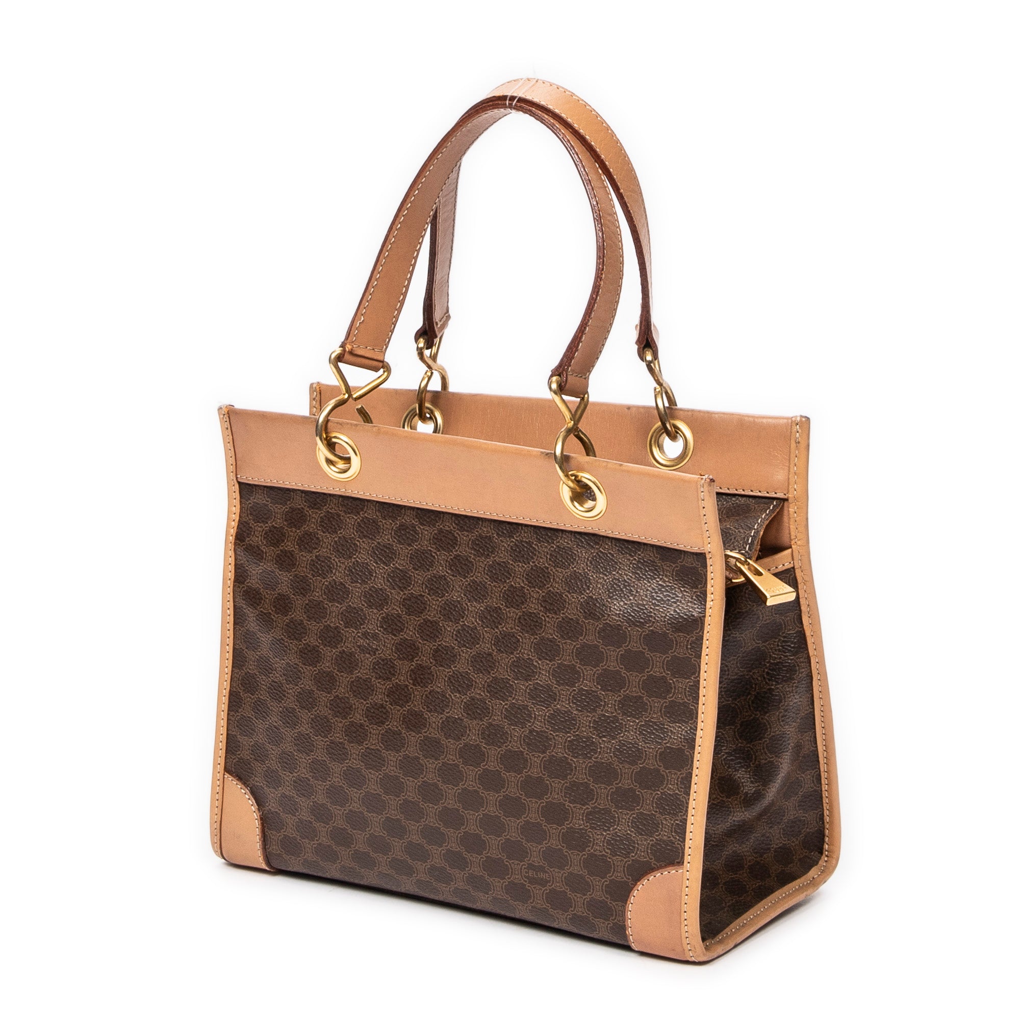Vintage Square Zip Handbag