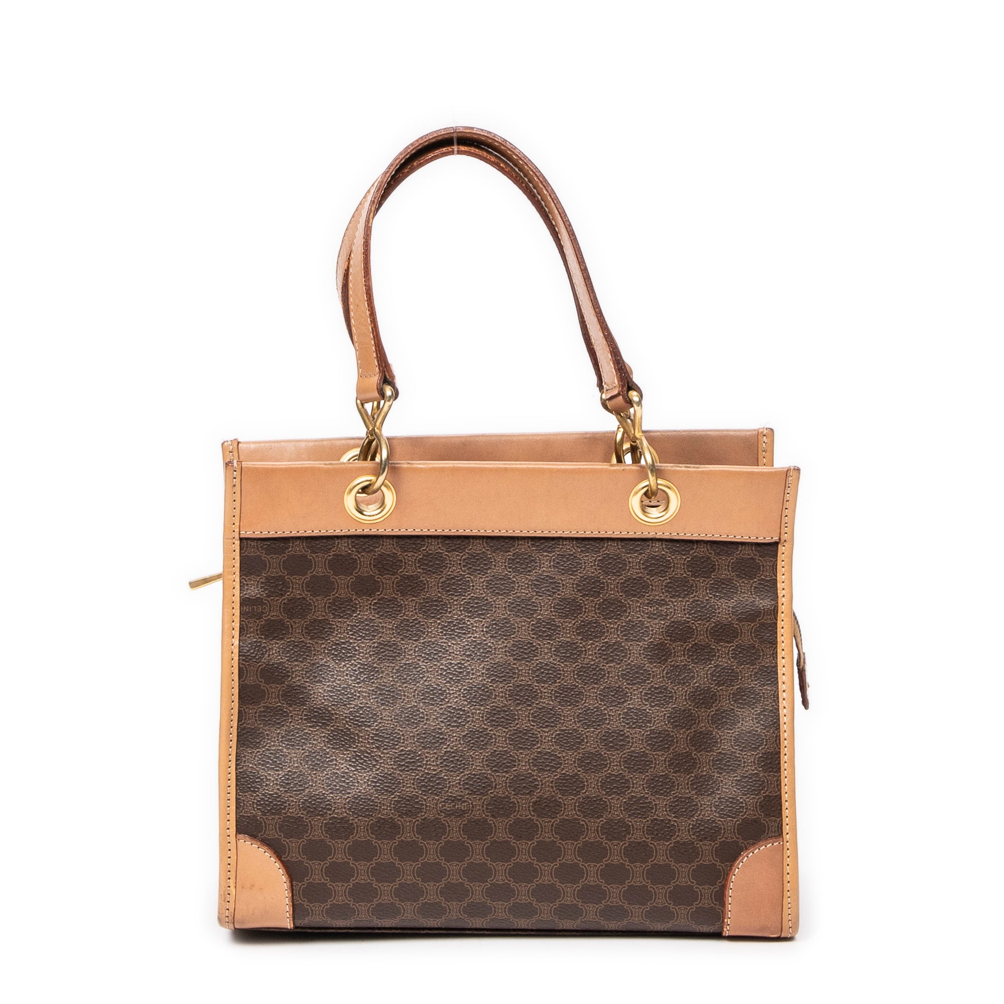 Vintage Square Zip Handbag