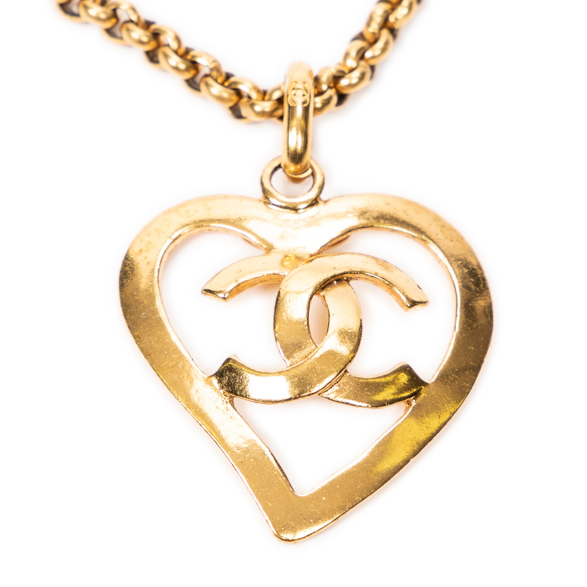 CC Heart Pendant Necklace