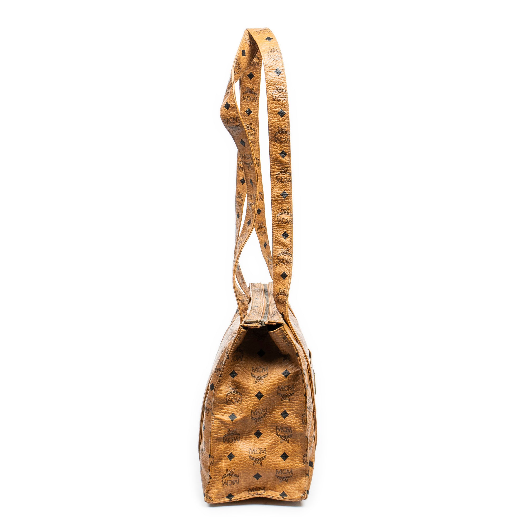 Square Long Straps Zip Tote