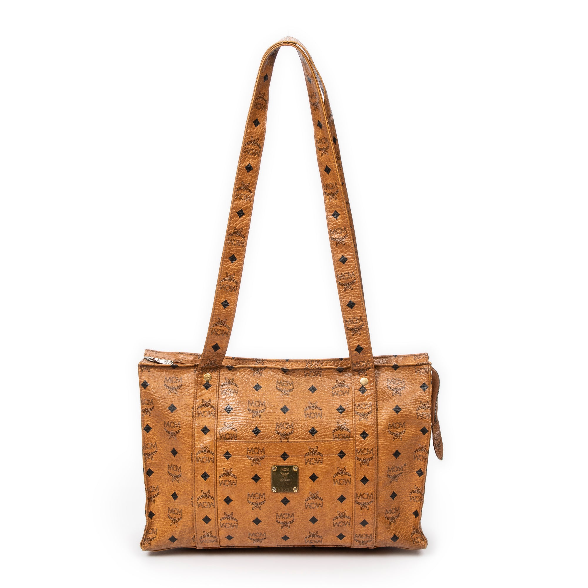 Square Long Straps Zip Tote