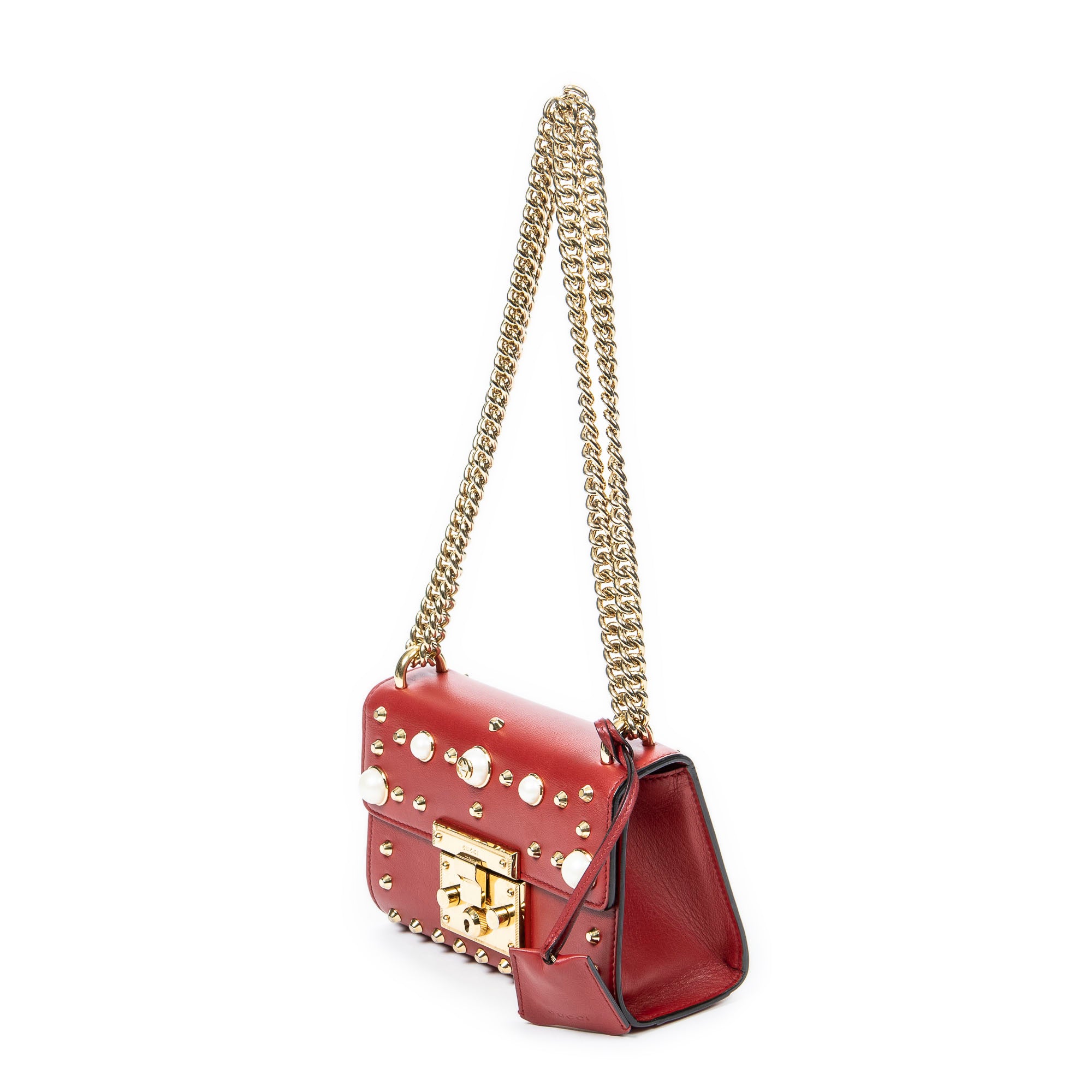 Small Studded Padlock Crossbody