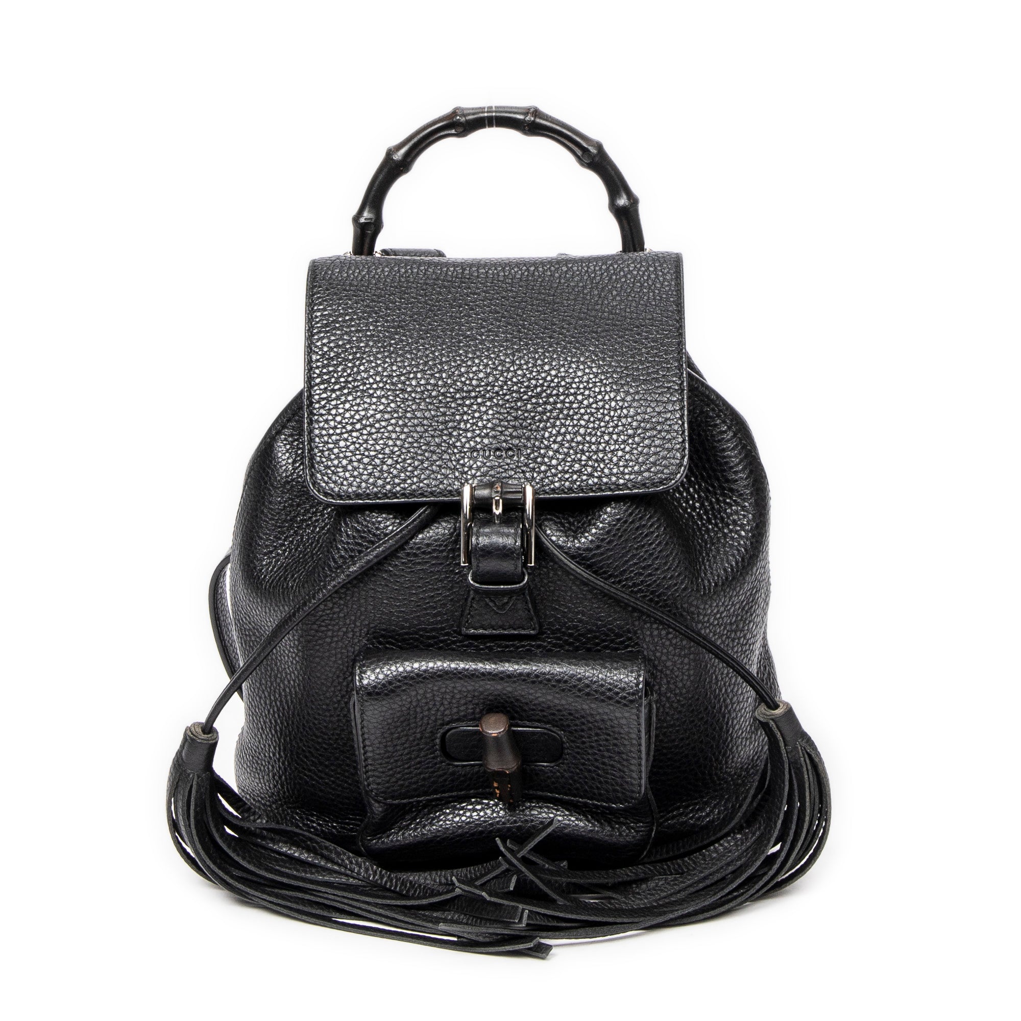 Small Bamboo Tassel Backpack