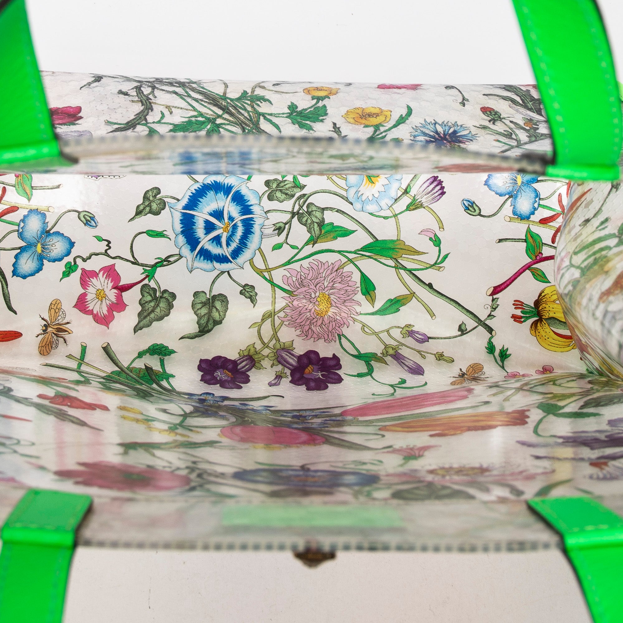 Floral Vinyl Tote
