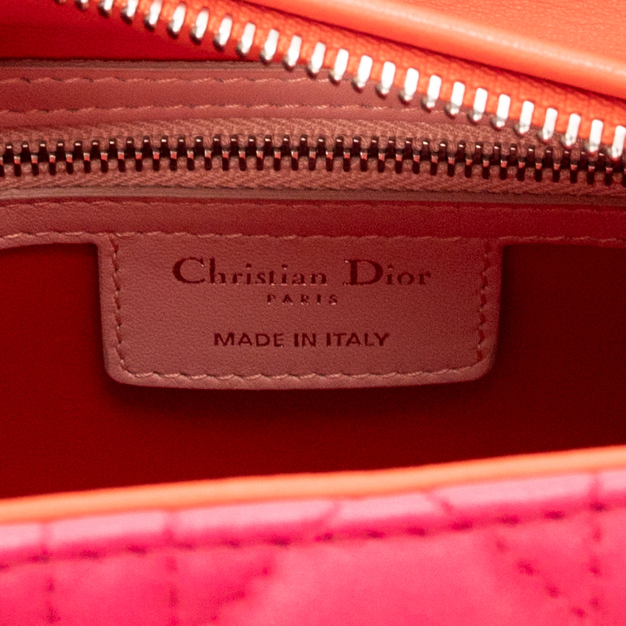 Medium Tricolor Lady Dior Zip