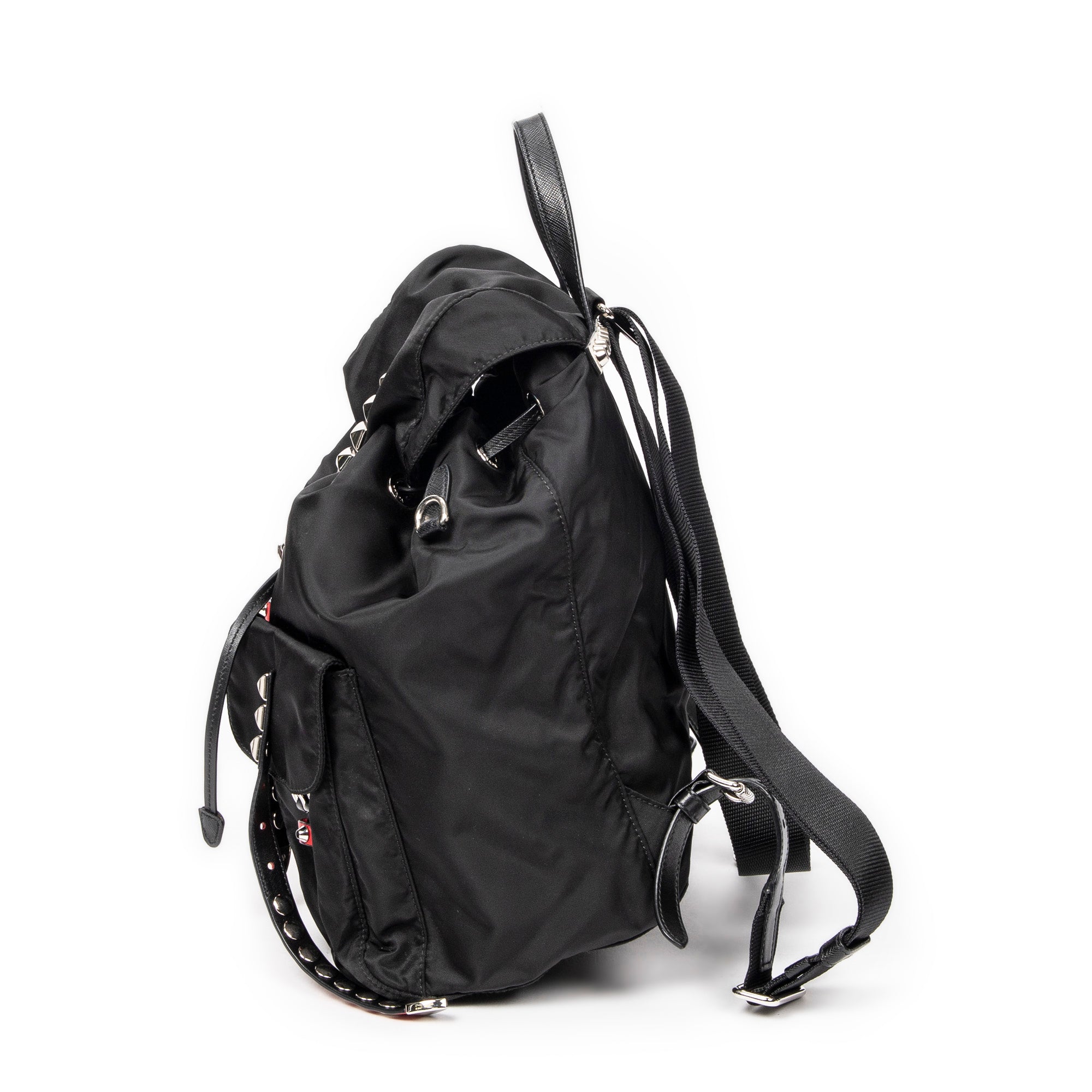 Studded Drawstring Backpack