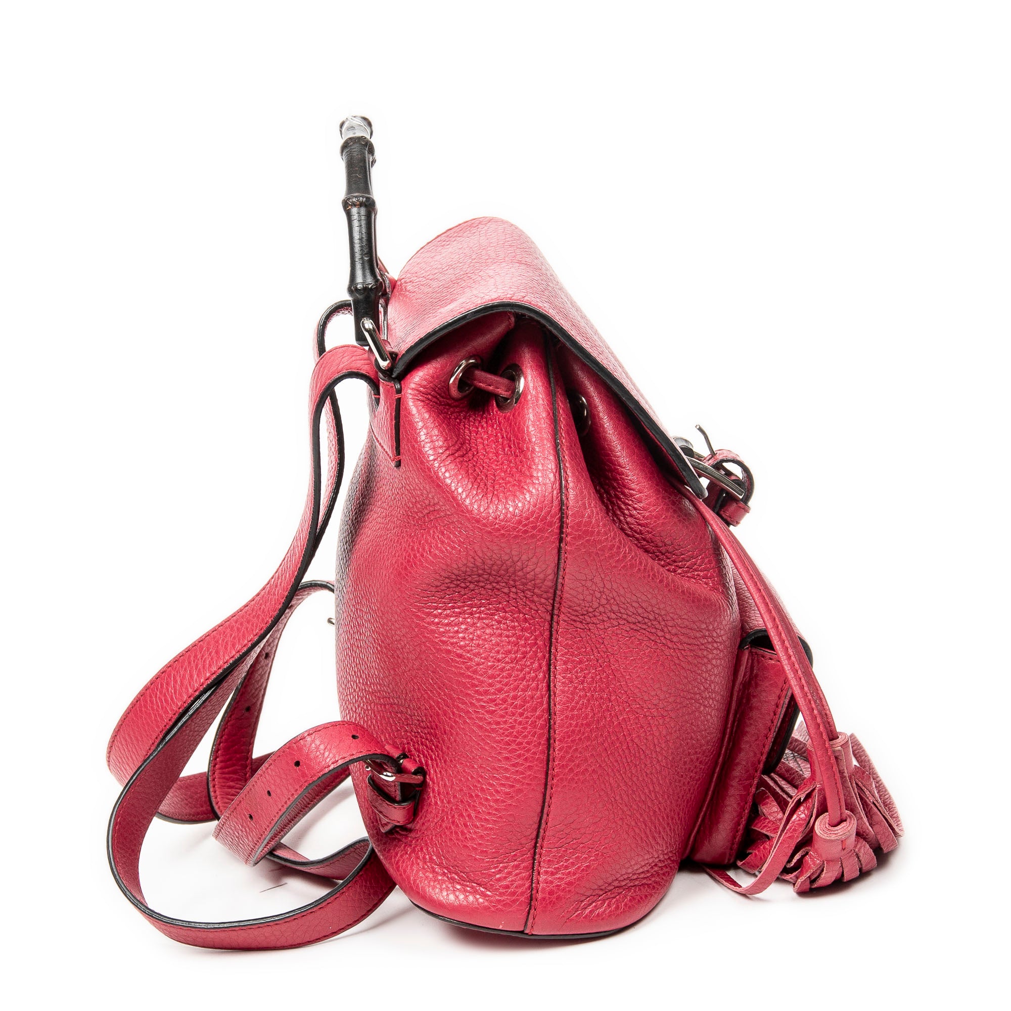 Small Bamboo Tassel Backpack