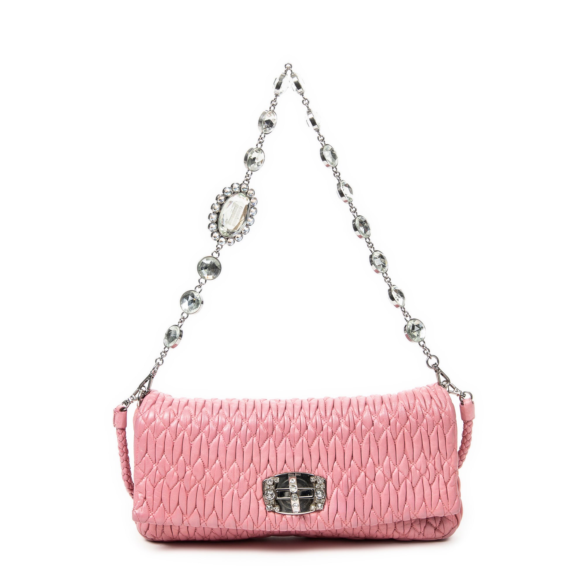 Small Crystal Flap Clutch