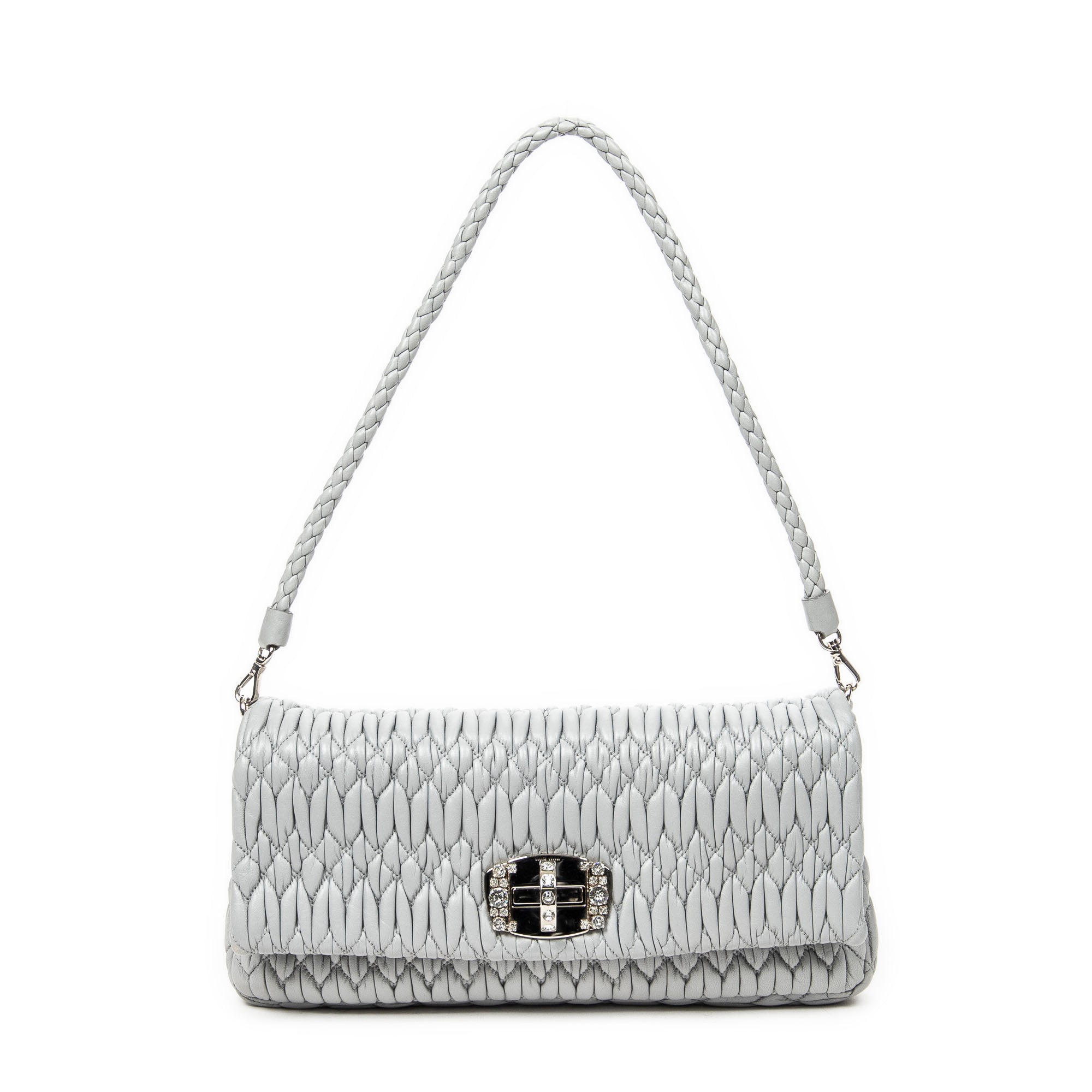 Small Crystal Flap Clutch