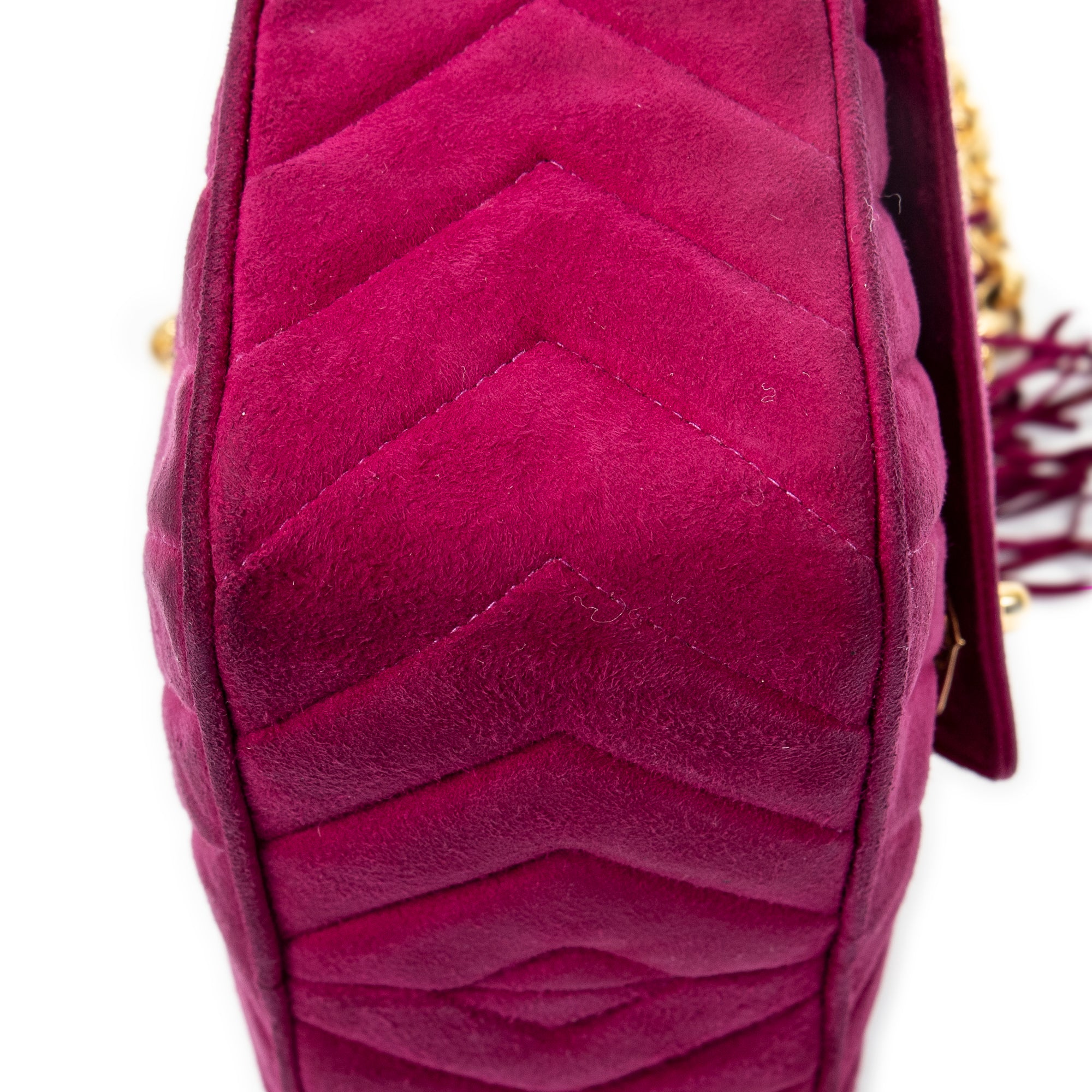 Rare Vintage Chevron Tassel Camera Bag