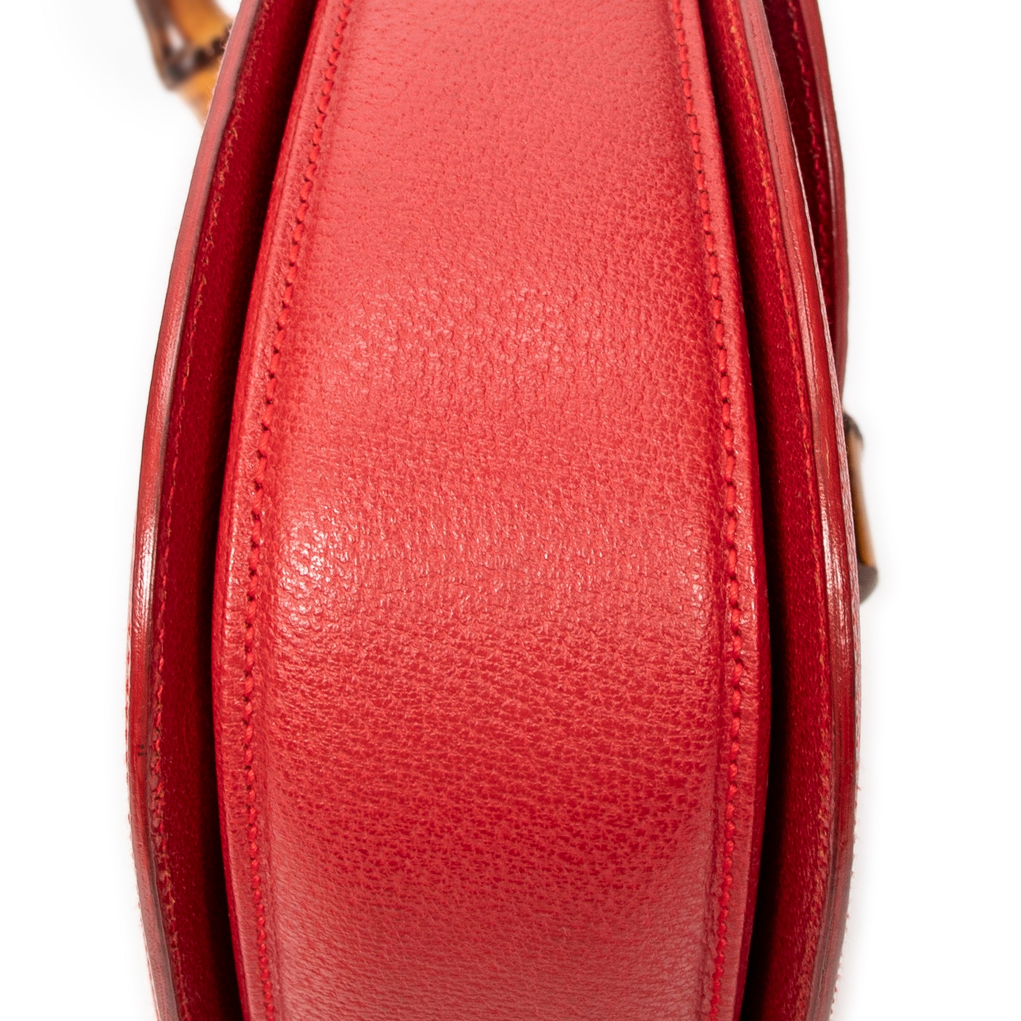 Vintage Medium Bamboo Top Handle Flap