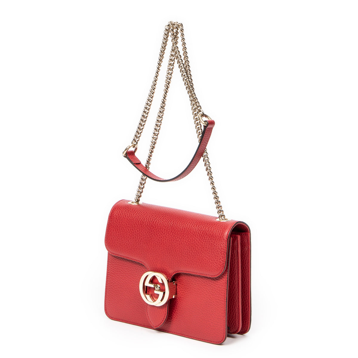 Small Interlocking GG Chain Crossbody