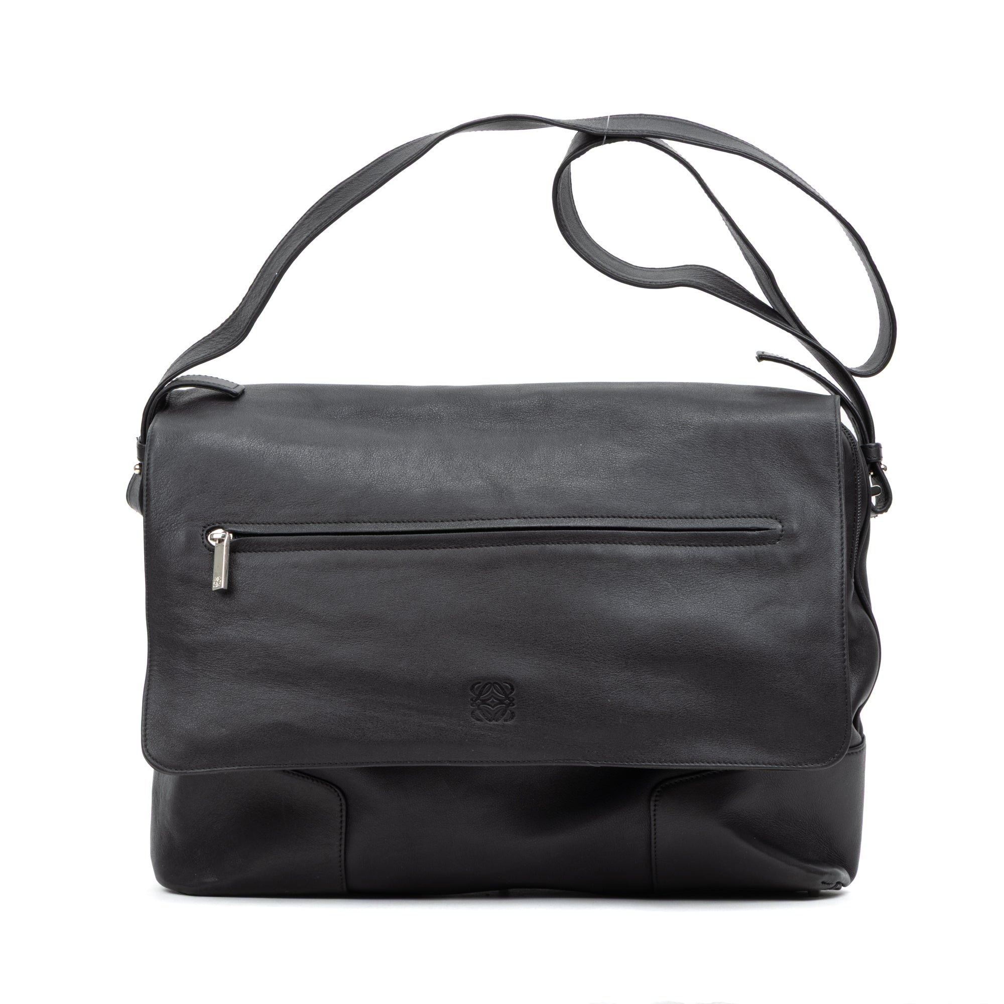 Front Zip Messenger Bag