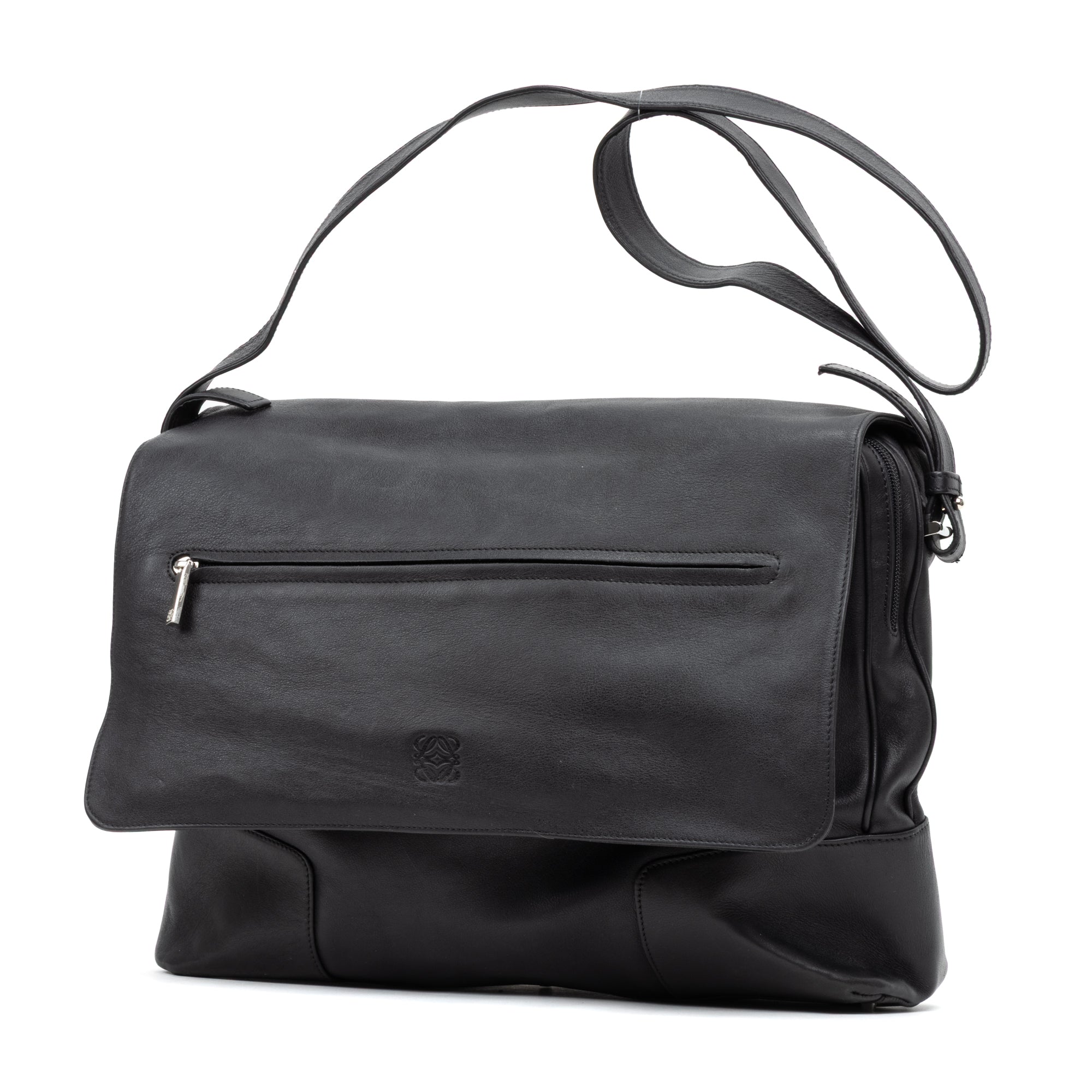 Front Zip Messenger Bag