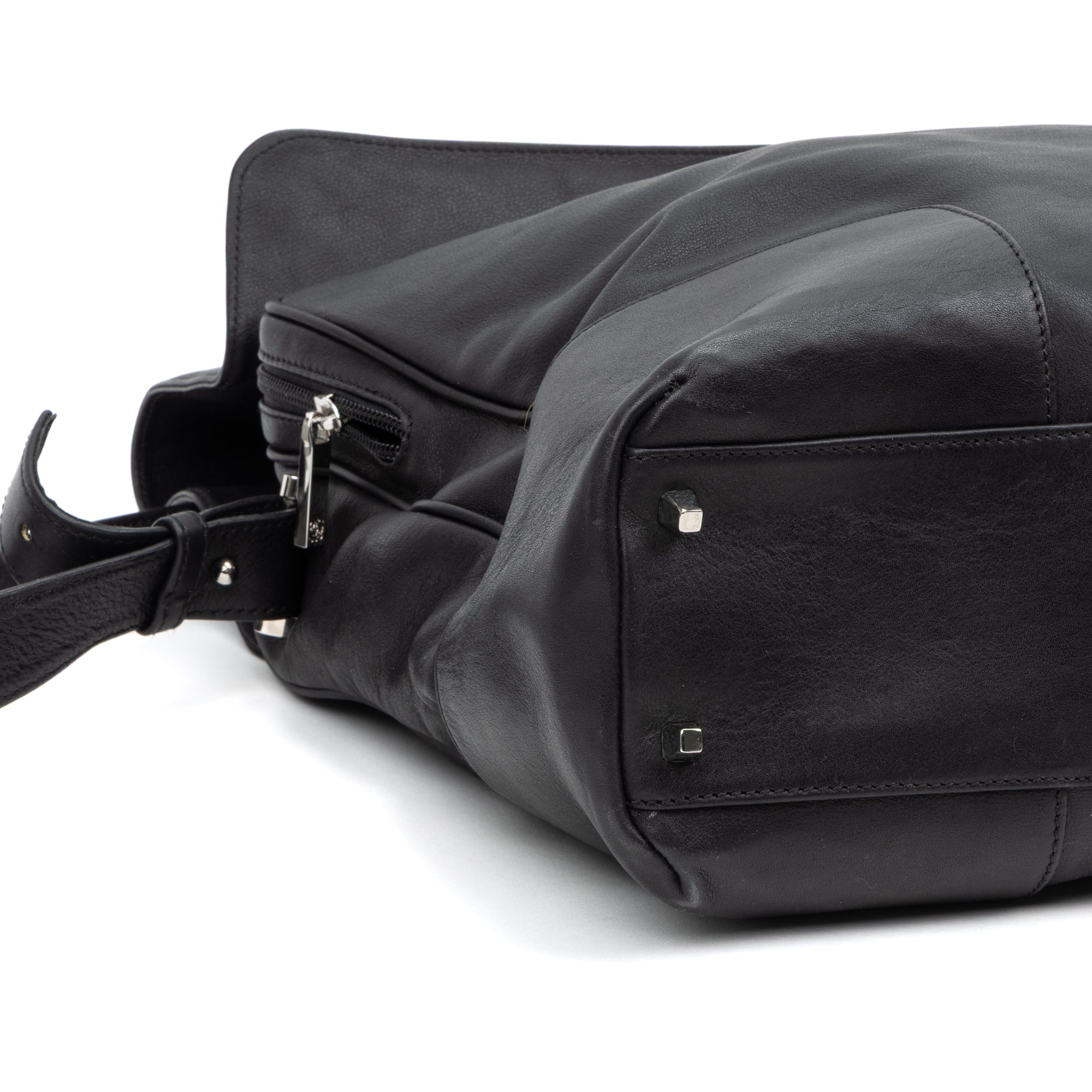 Front Zip Messenger Bag