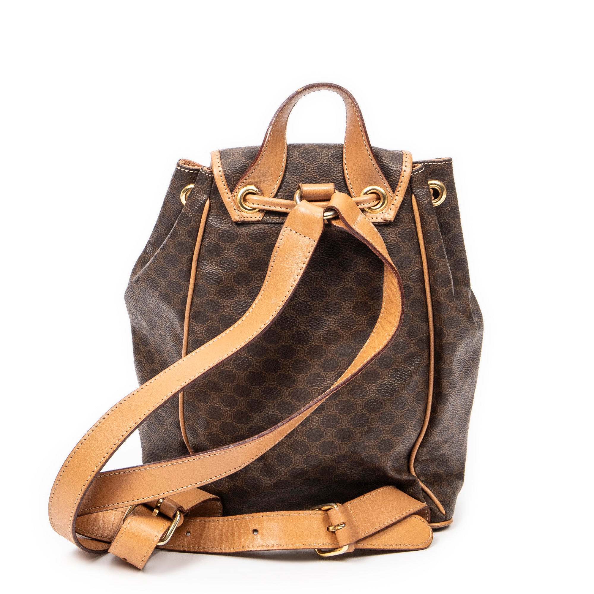 Drawstring Flap Backpack