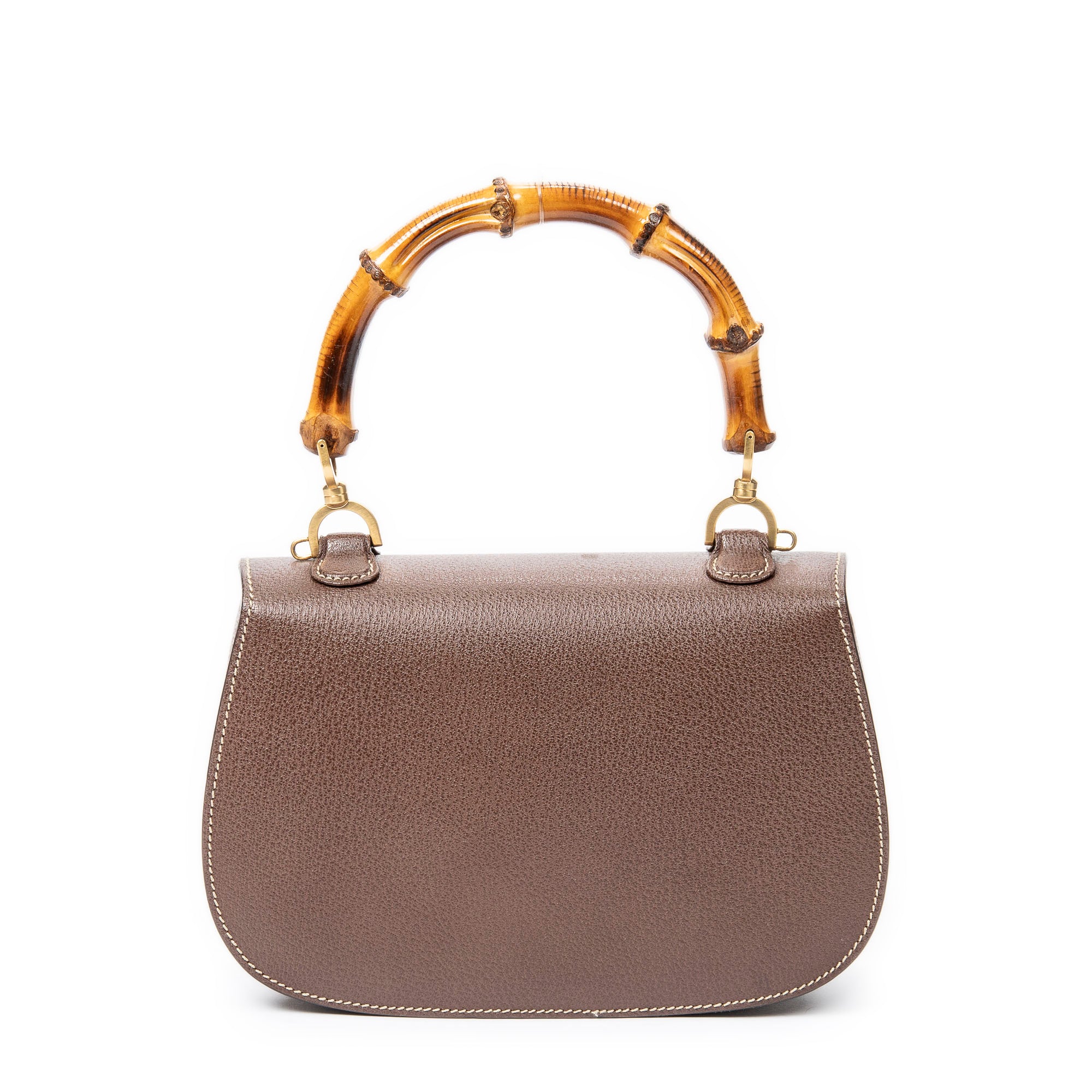 Medium Bamboo Top Handle Flap