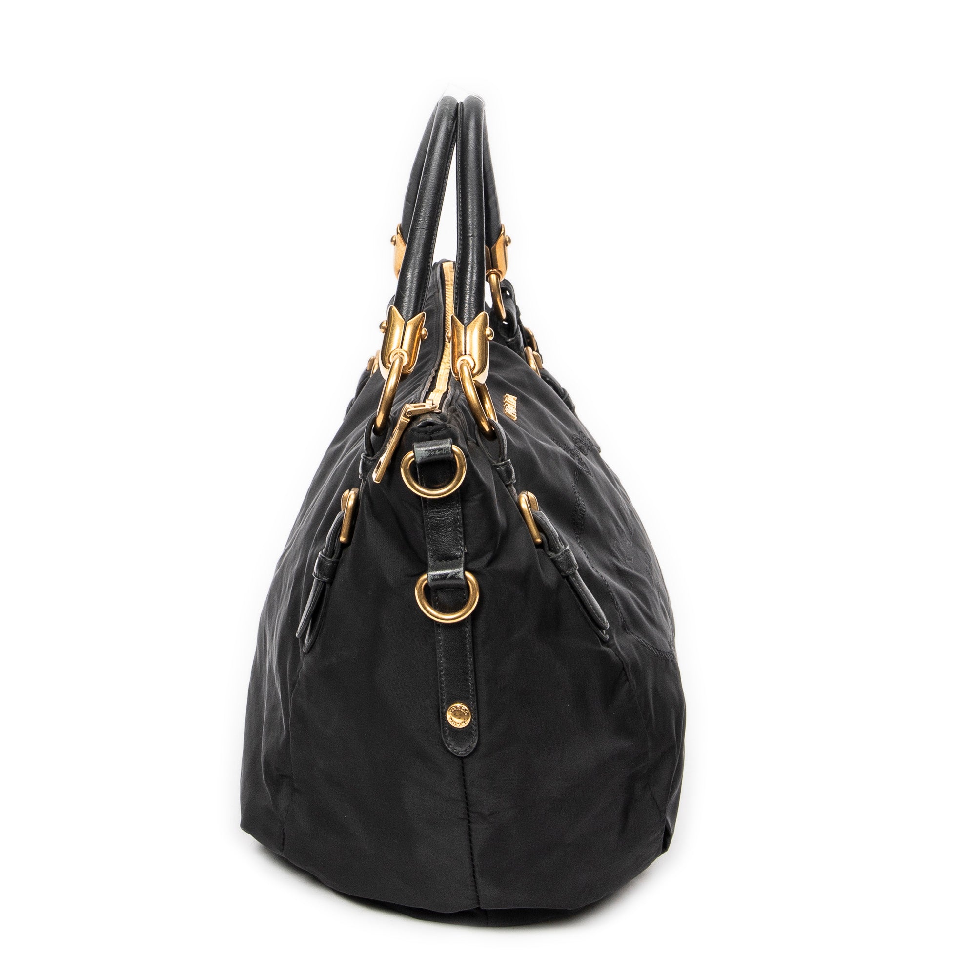 Convertible Jacquard Zip Tote