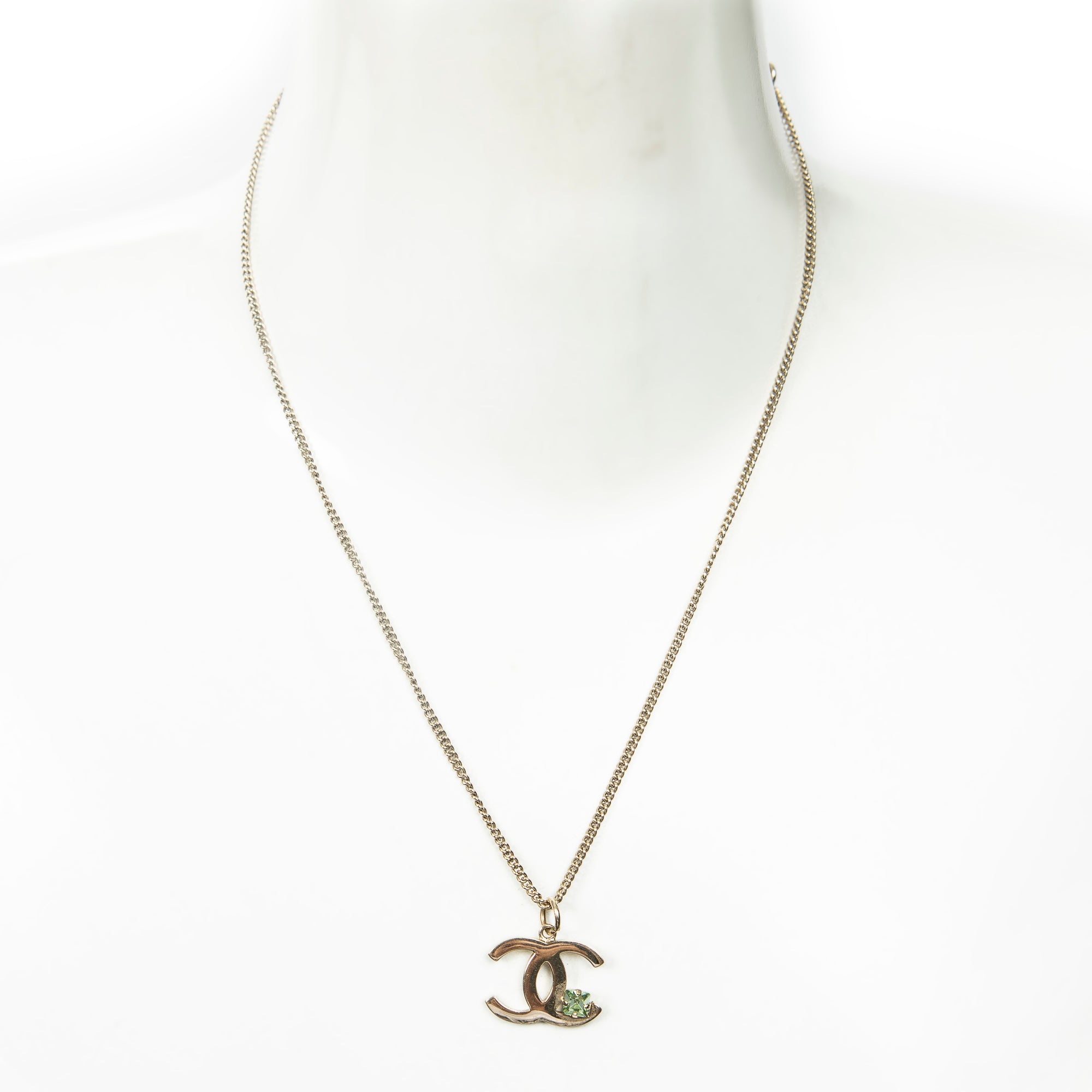 CC Crystal Pendant Necklace