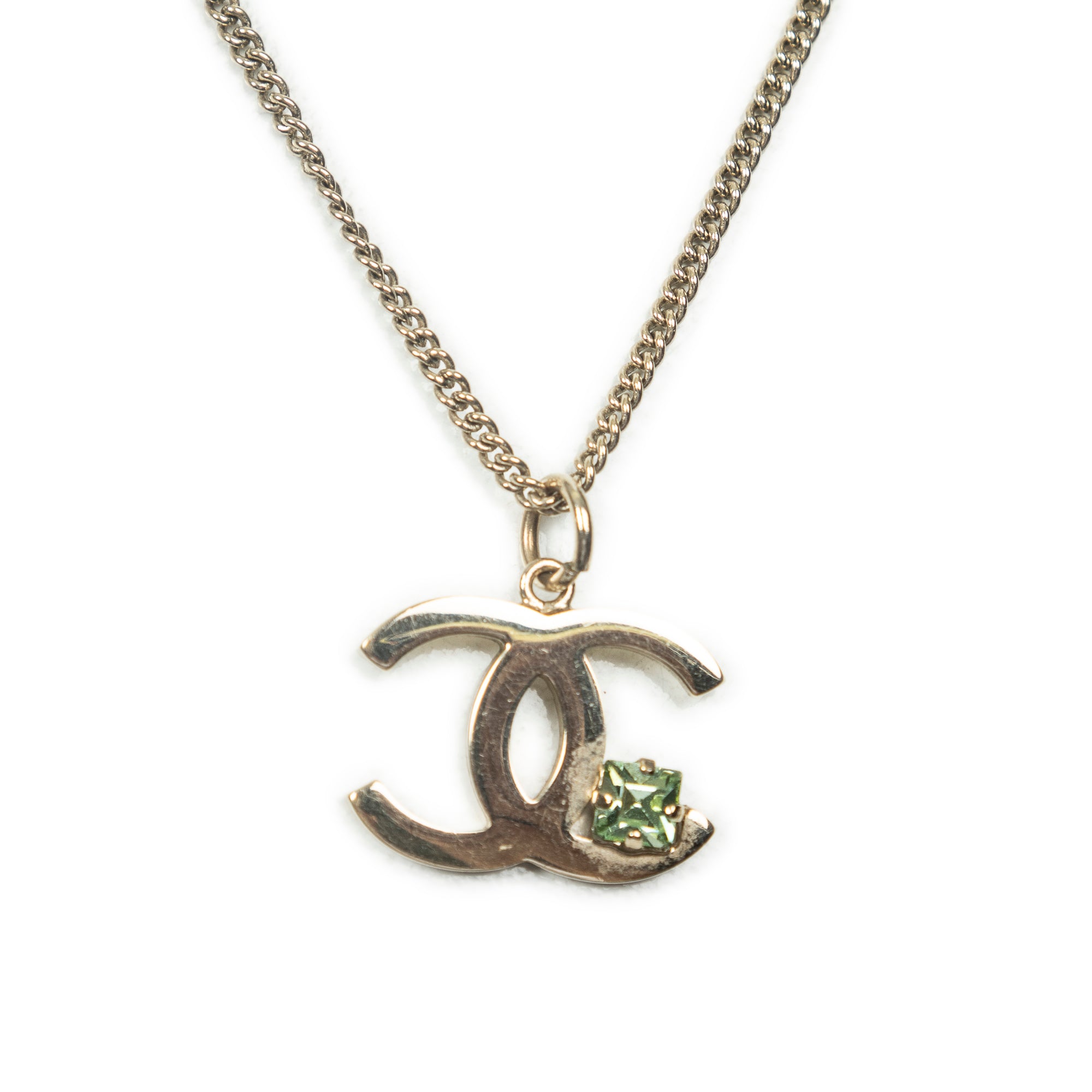 CC Crystal Pendant Necklace