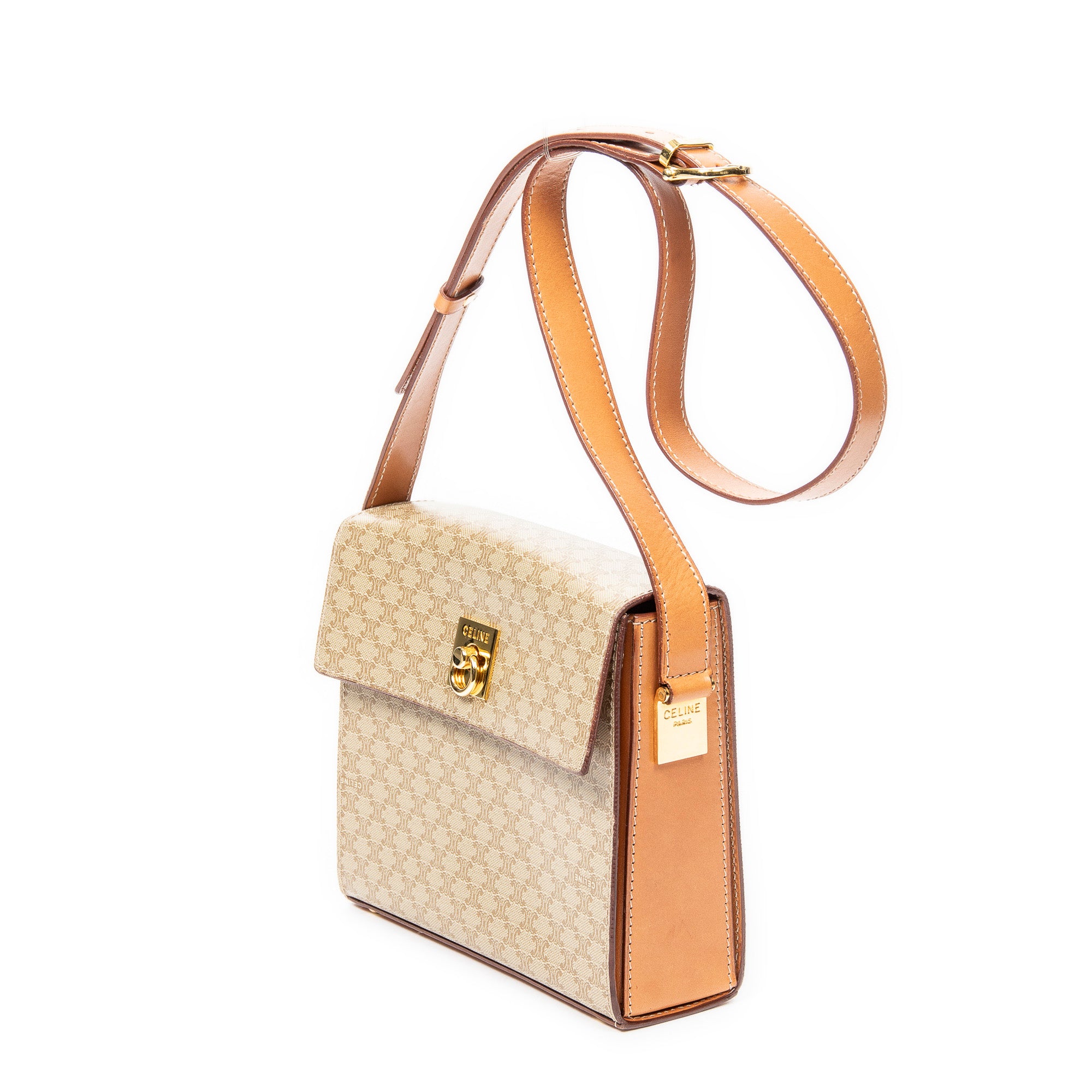 Vintage Square Flap Crossbody