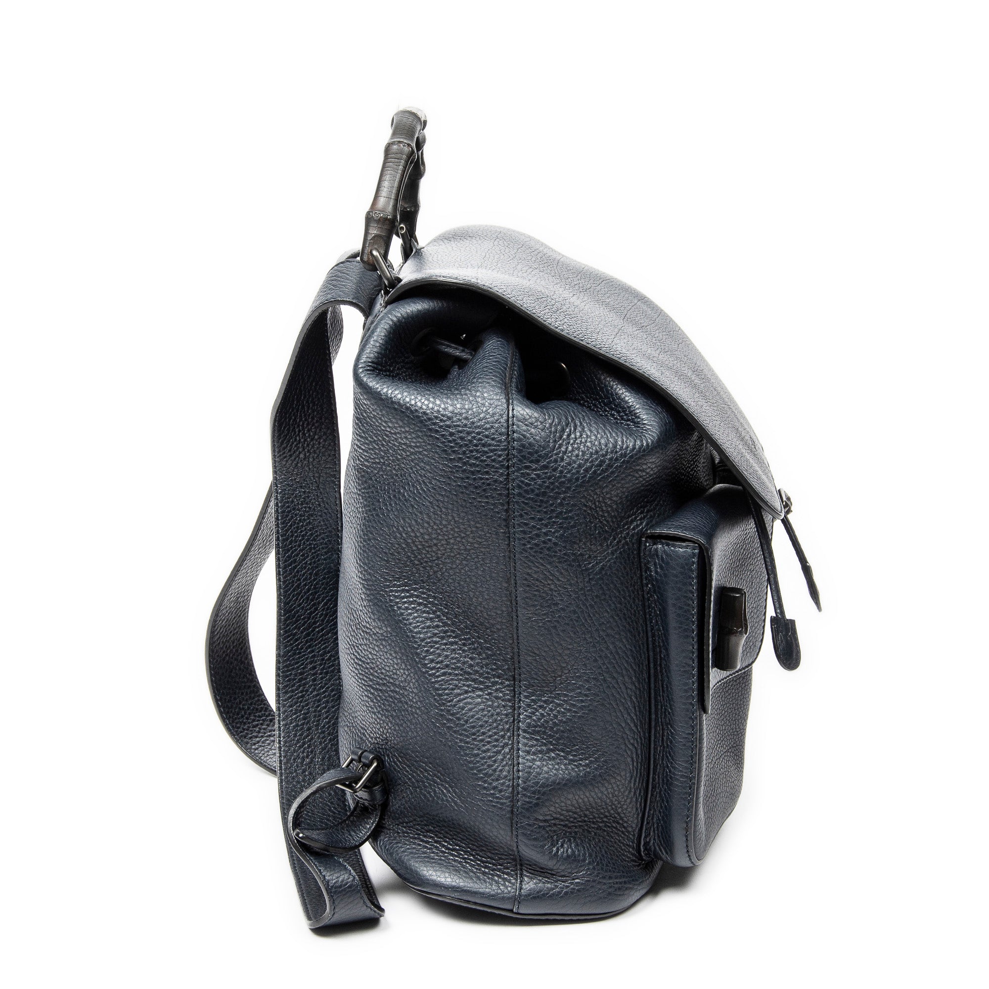 Large Bamboo Flap Backpack