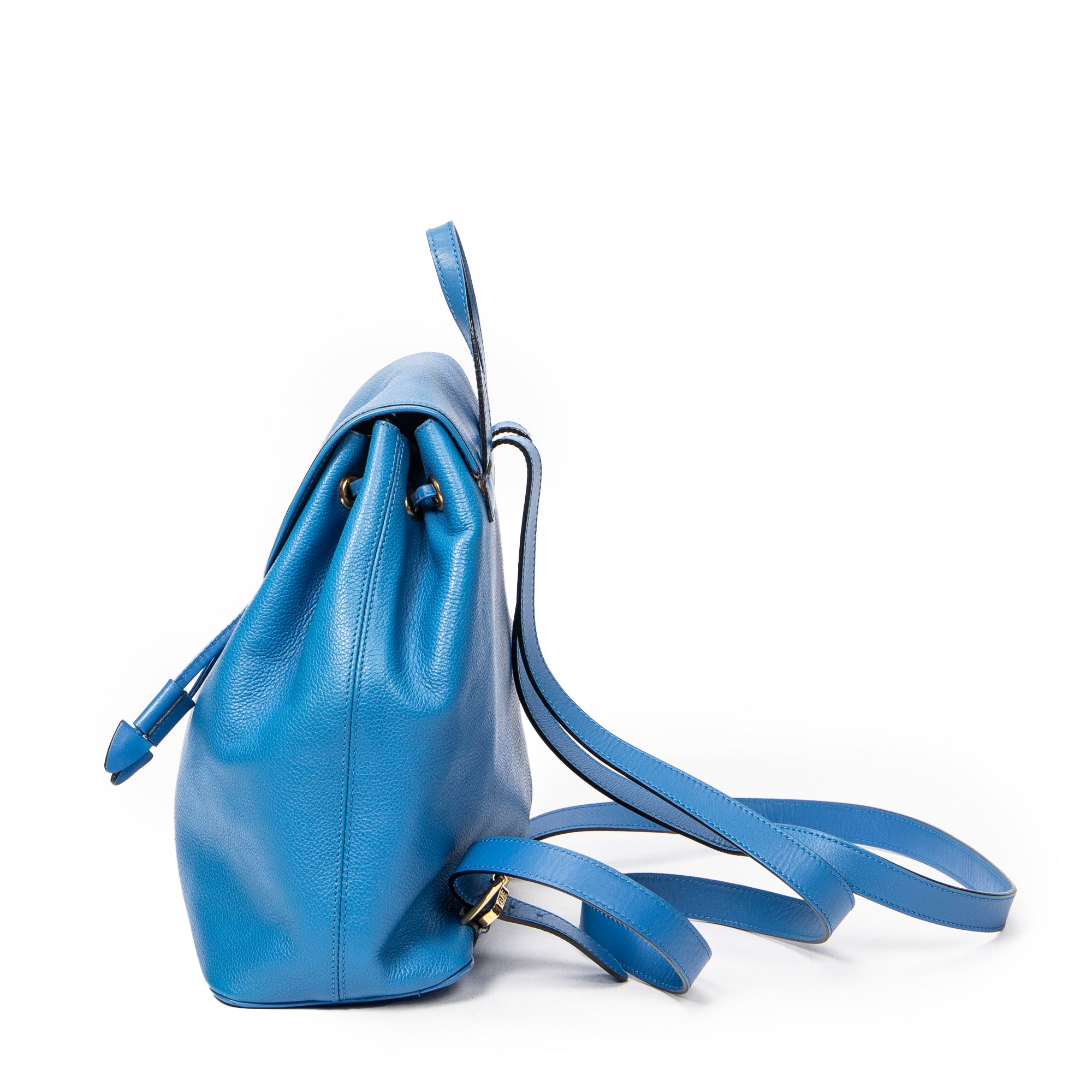 Drawstring Flap Backpack