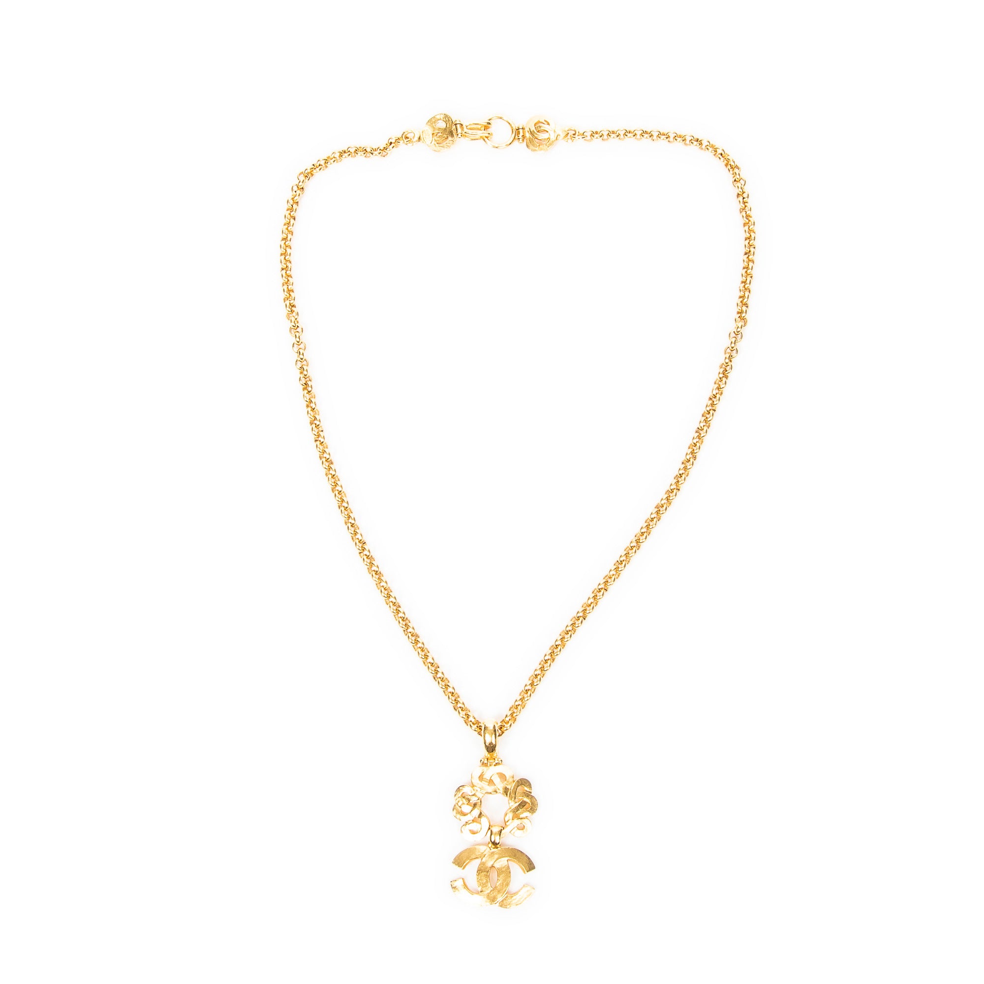 CC Pendant Chain Necklace