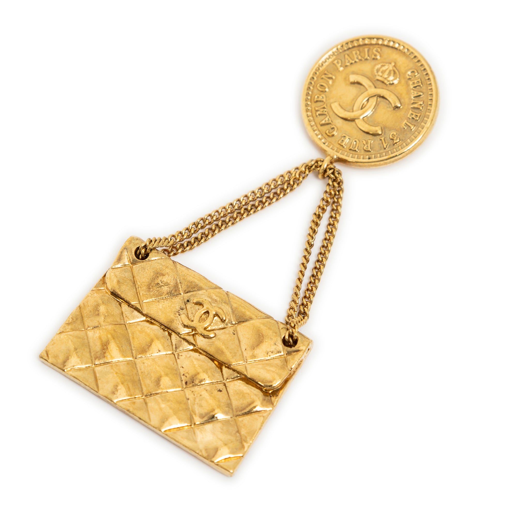 CC Quilted Flap Brooch