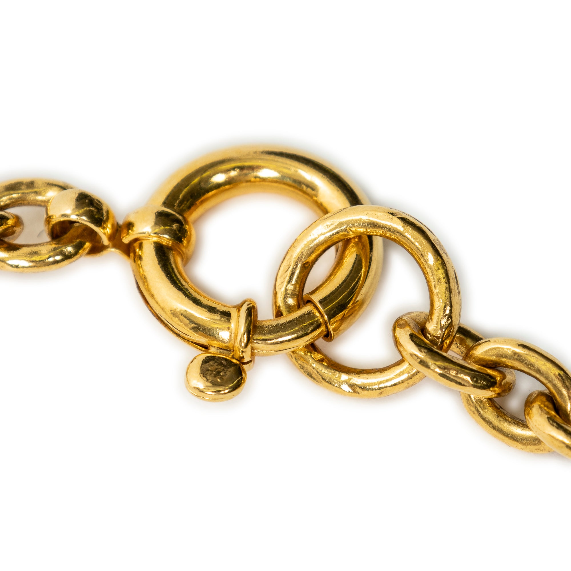 Vintage Triple CC Pendant Necklace