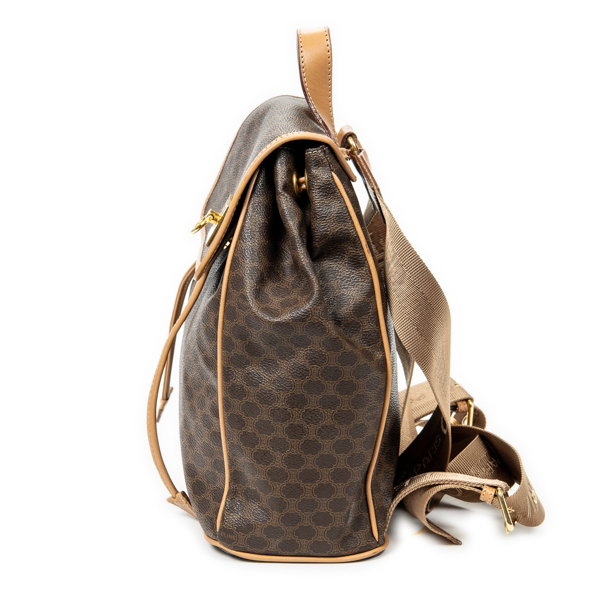Small Flap Drawstring Backpack