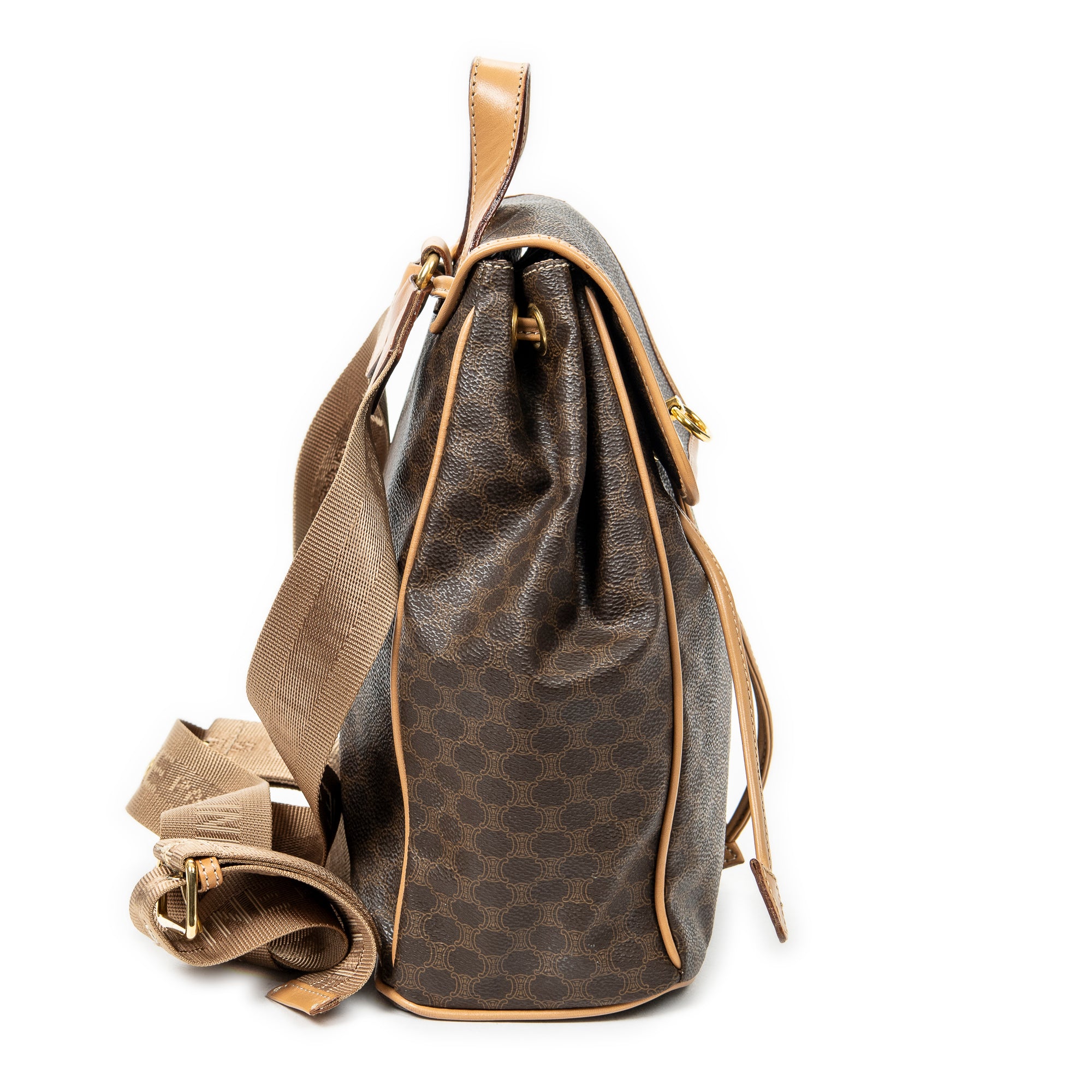 Small Flap Drawstring Backpack