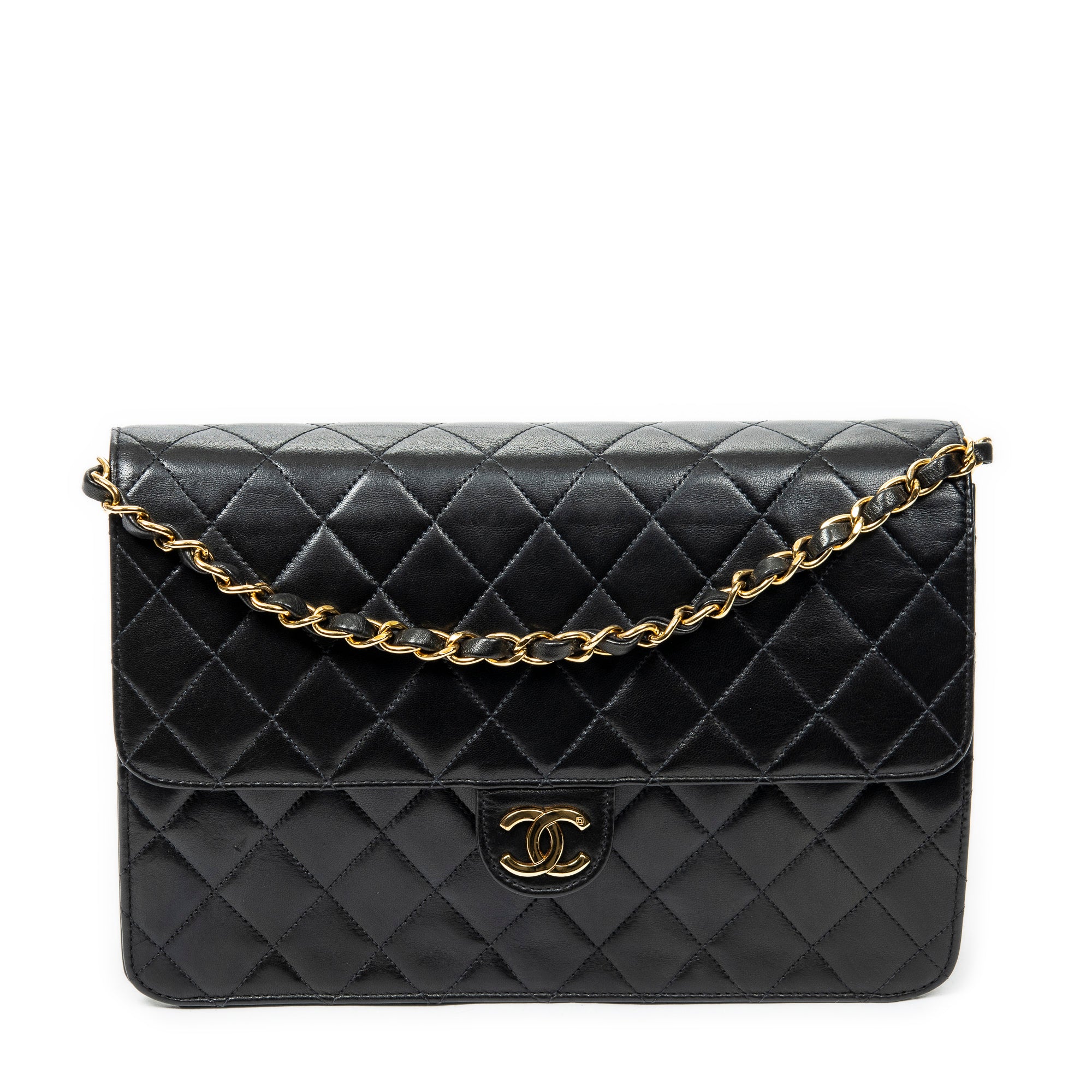 Vintage Push Lock Straight Flap