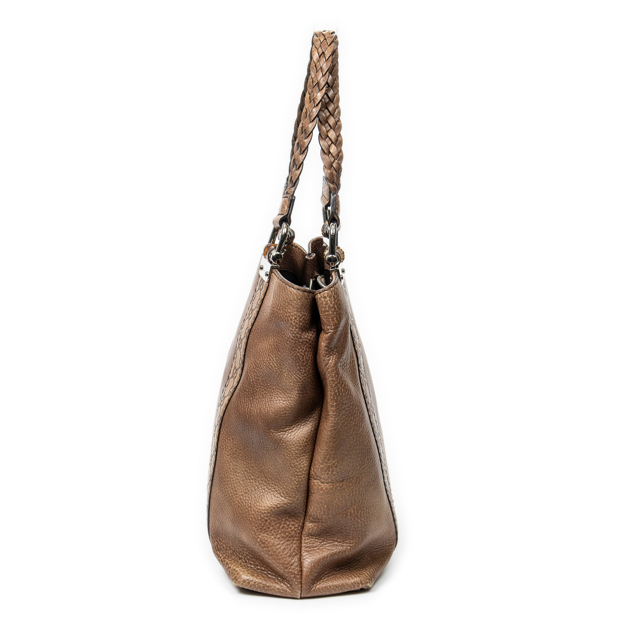 Vertical Bamboo Bar Shopper Tote