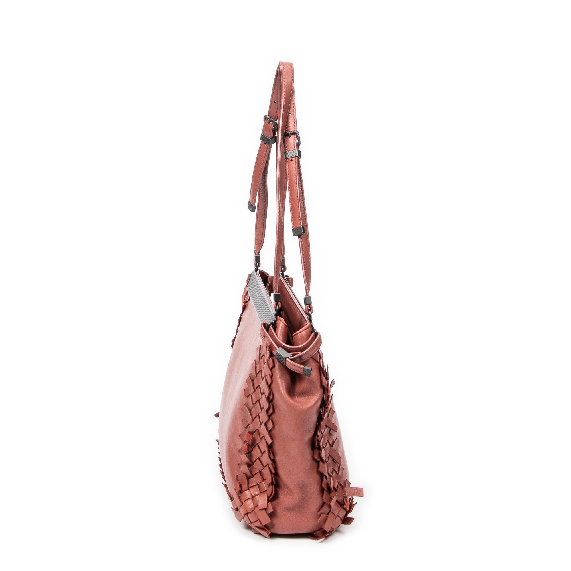 Square Fringe Frame Tote