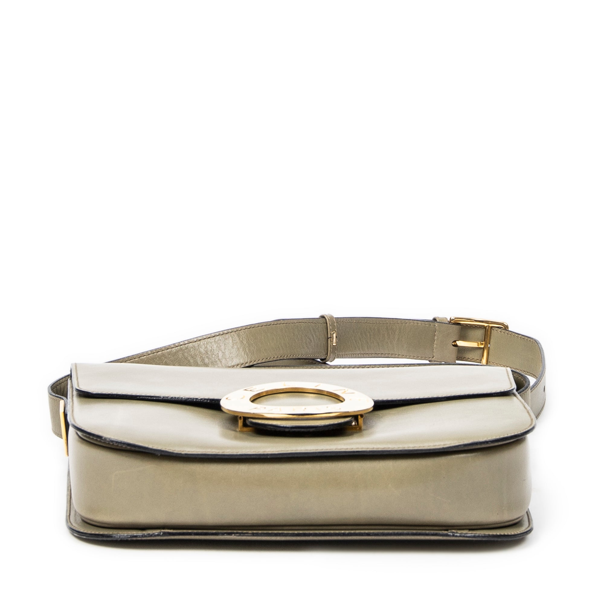 Vintage Circle Logo Flap Crossbody