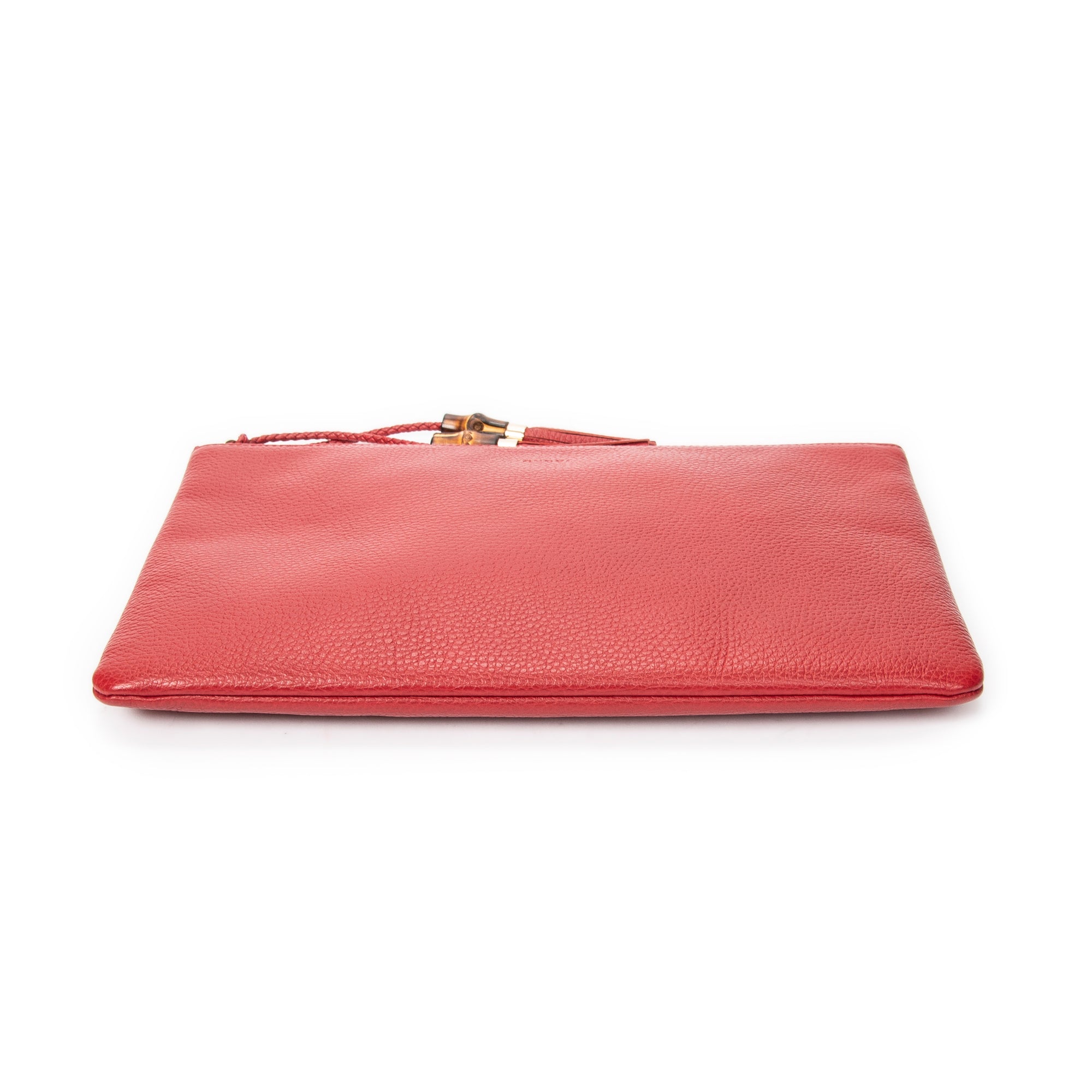 Bamboo Tassel Zip Clutch