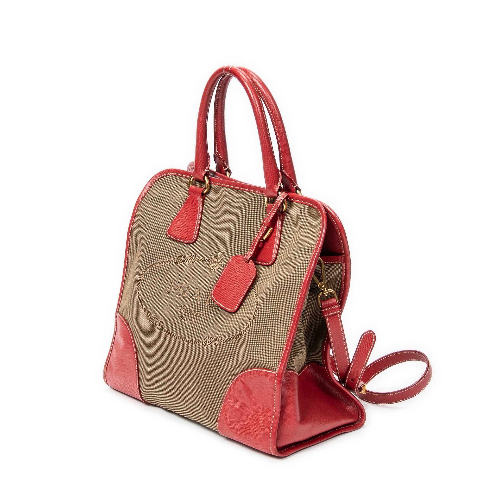 Convertible Jacquard Logo Tote