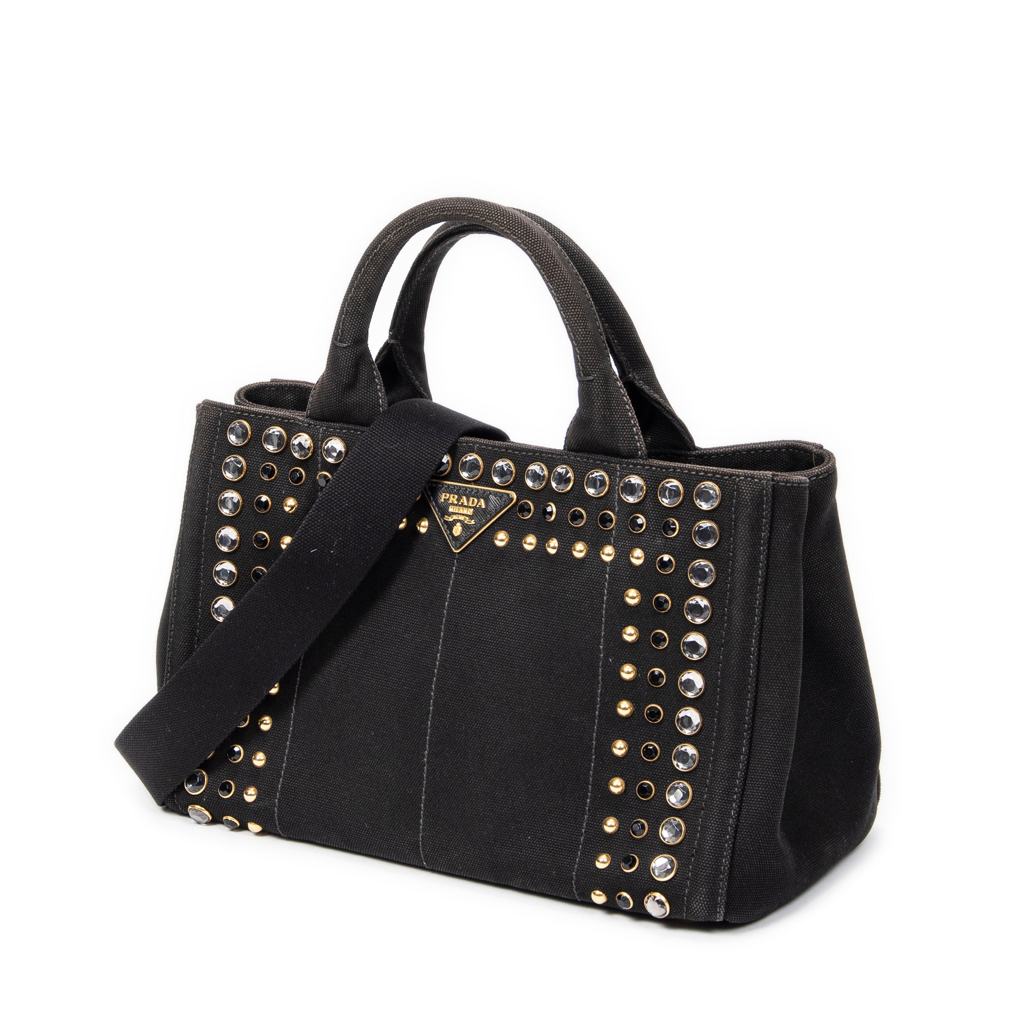 Small Rhinestone Canapa Tote