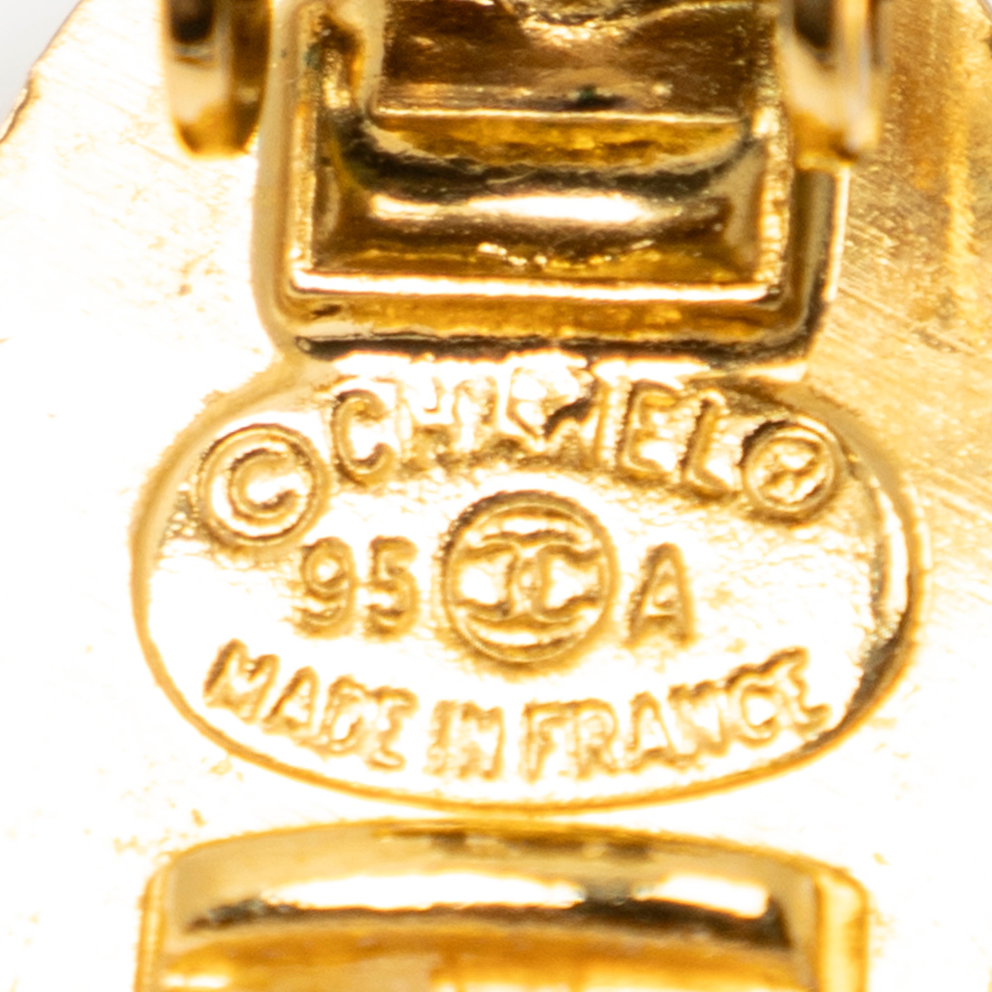 CC Turn Lock Clip On Earrings