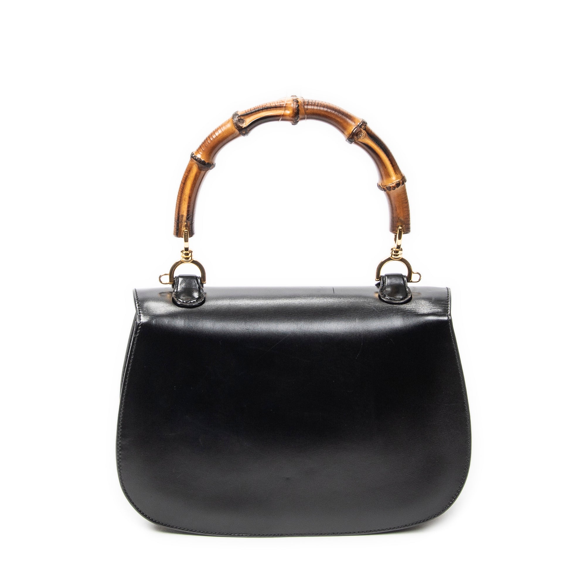 Medium Bamboo Top Handle Flap