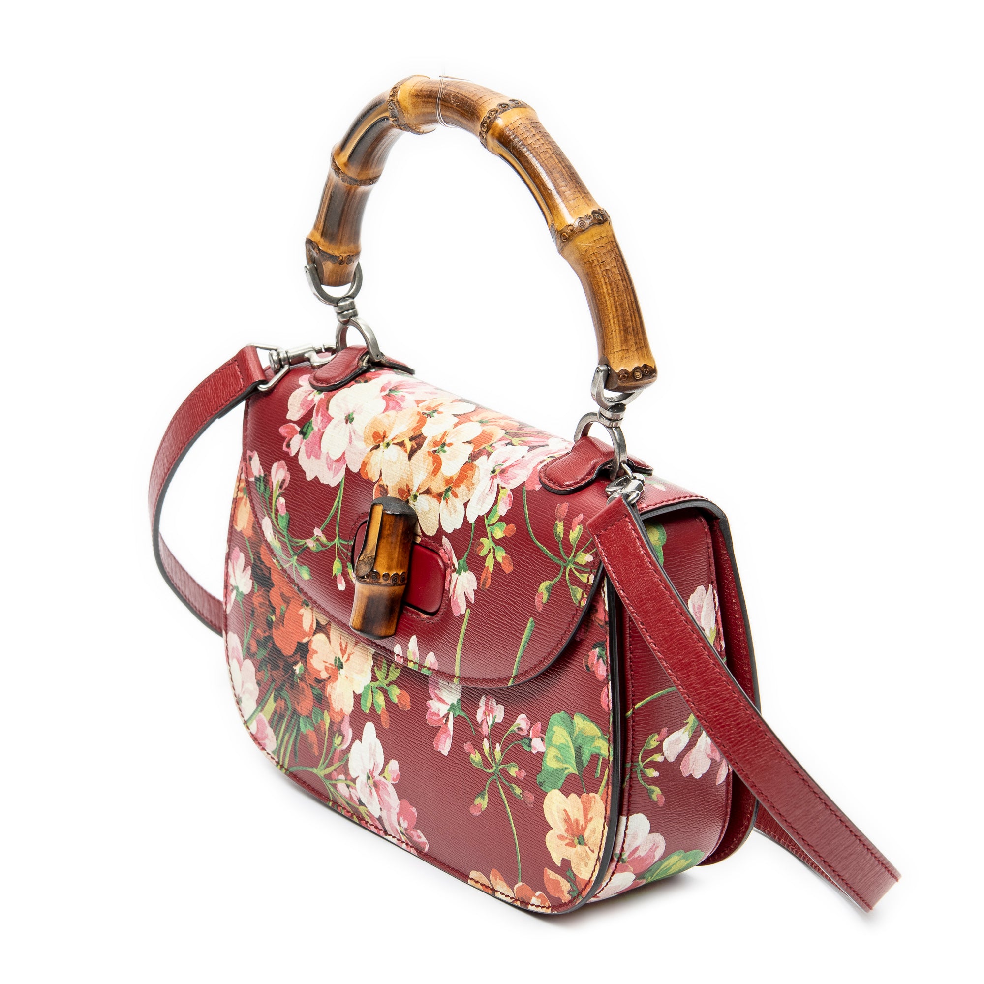 Medium Bamboo Top Handle Flap