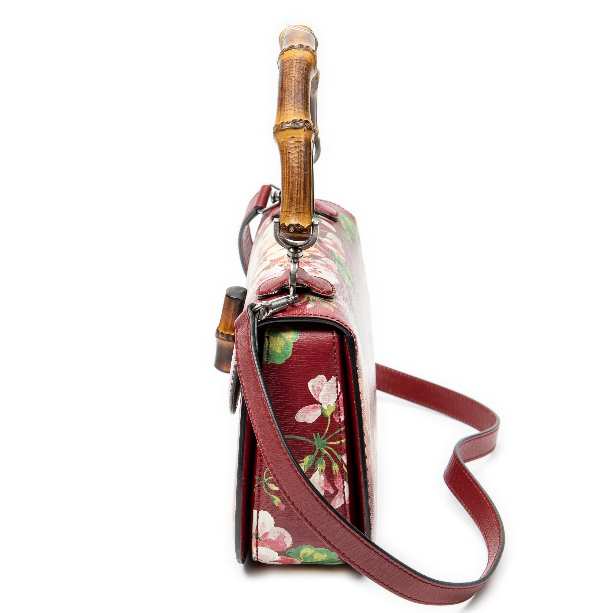 Medium Bamboo Top Handle Flap