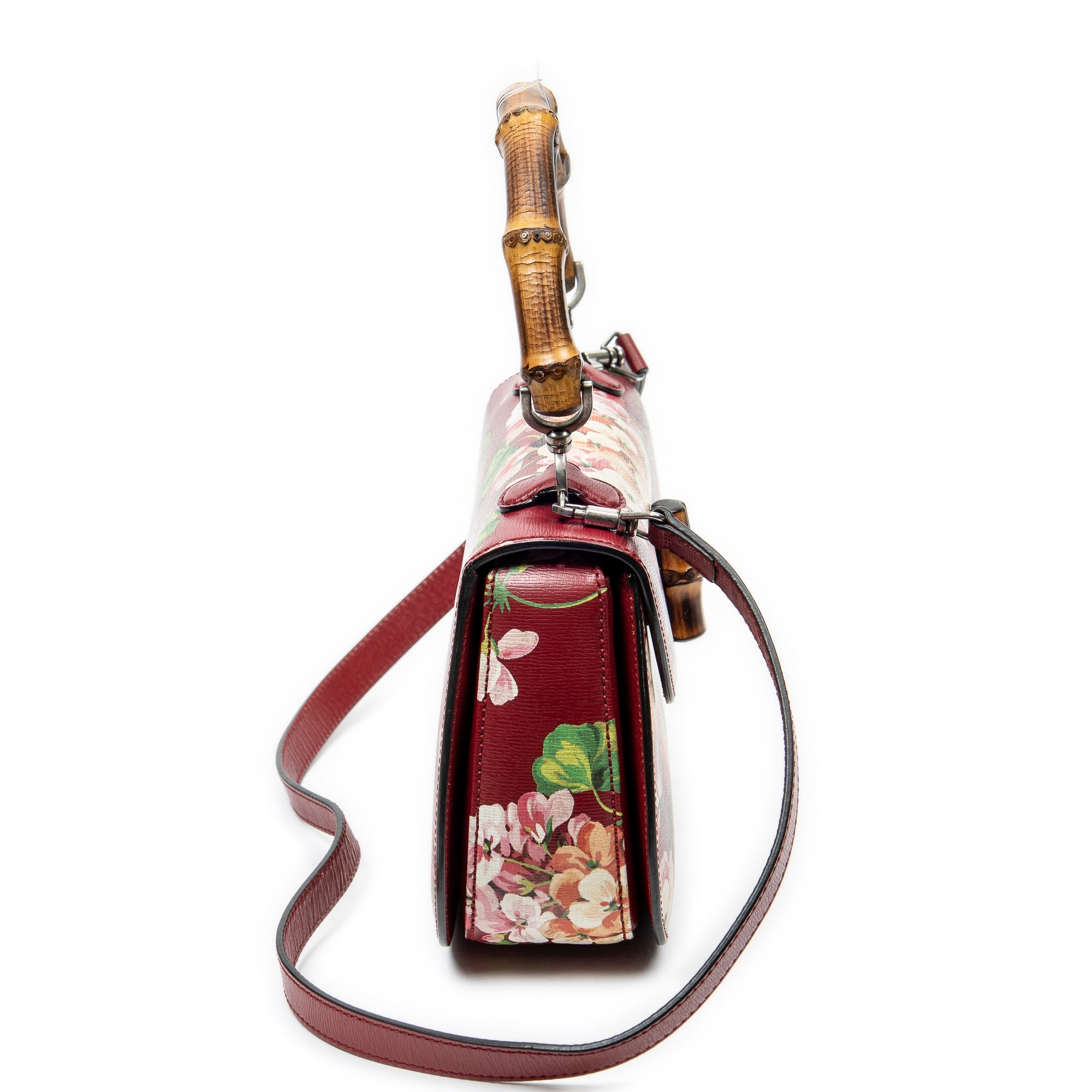Medium Bamboo Top Handle Flap