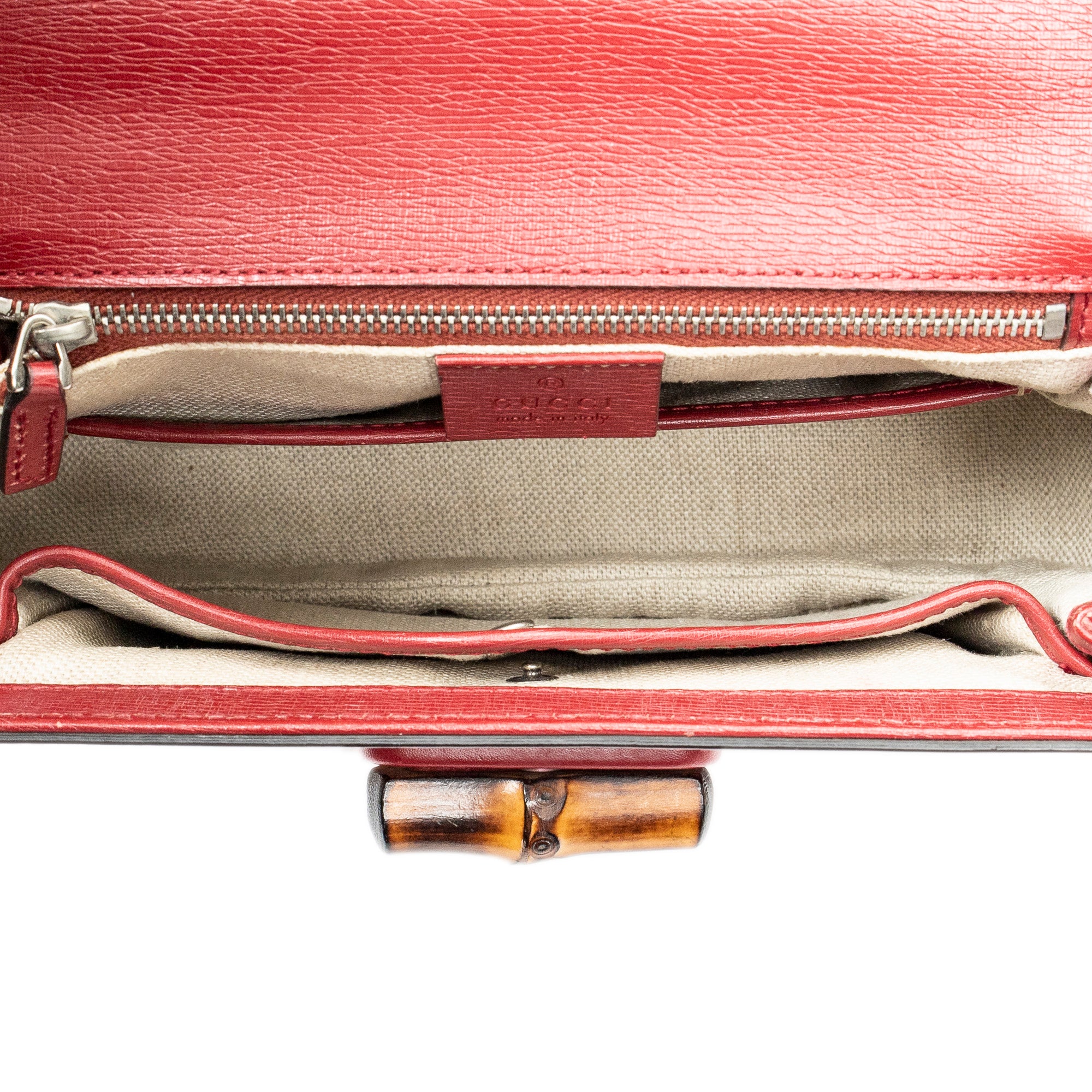 Medium Bamboo Top Handle Flap