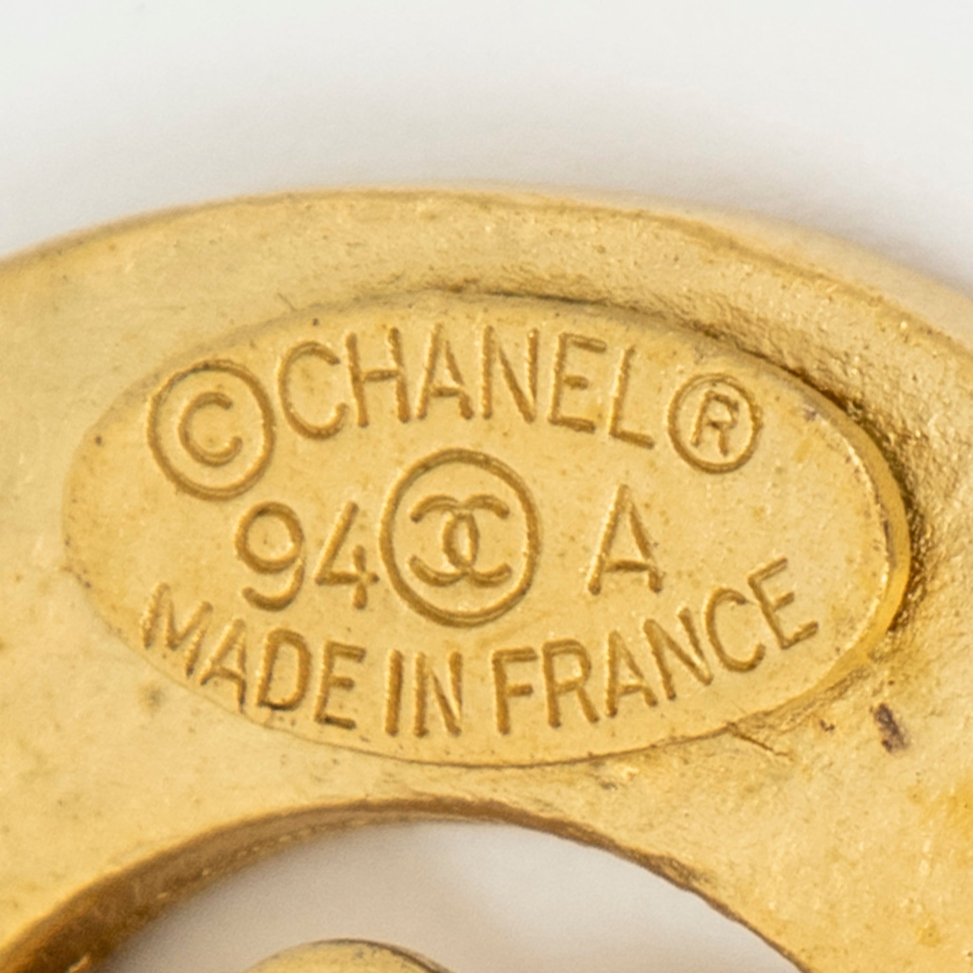 CC Round Clip On Earrings